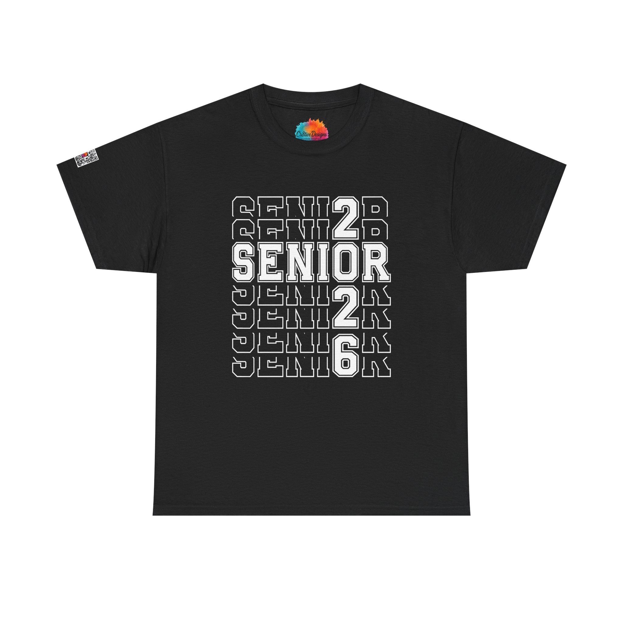 Senior 2026 Stacked Graphic T-Shirt | Bold Graduation Tee | Unisex Senior Year Shirt | Cr8tive Designs