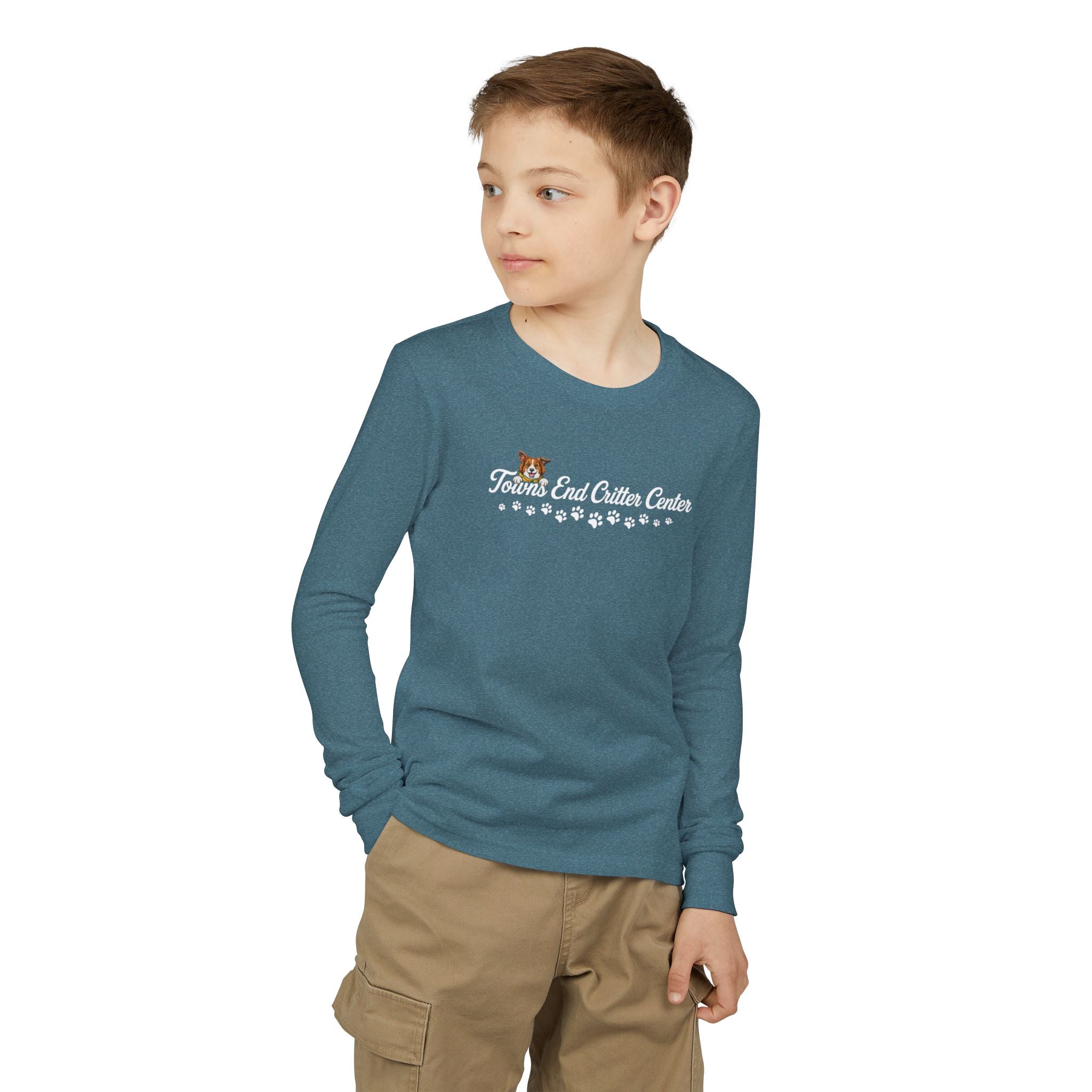 Towns End Critter Center Long Sleeve T-Shirt | Custom Pet Boarding & Grooming Graphic Tee | Cr8tive Designs