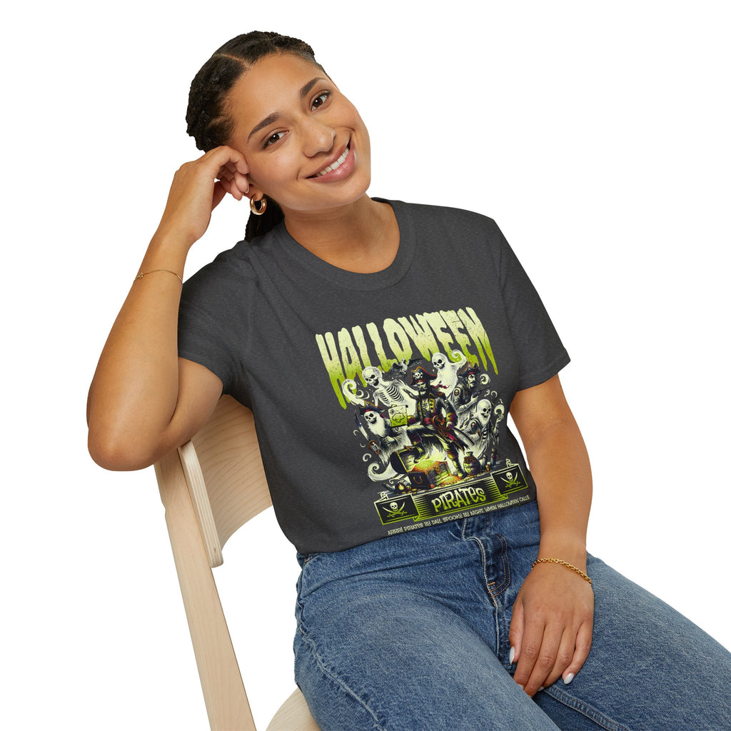 Halloween Skeleton Crew T-Shirt | Retro Spooky Graphic Tee | Cr8tive Designs