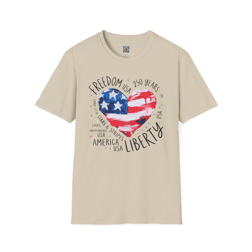 Freedom Liberty Heart | 250 Years Patriotic Design | Cr8tive Designs