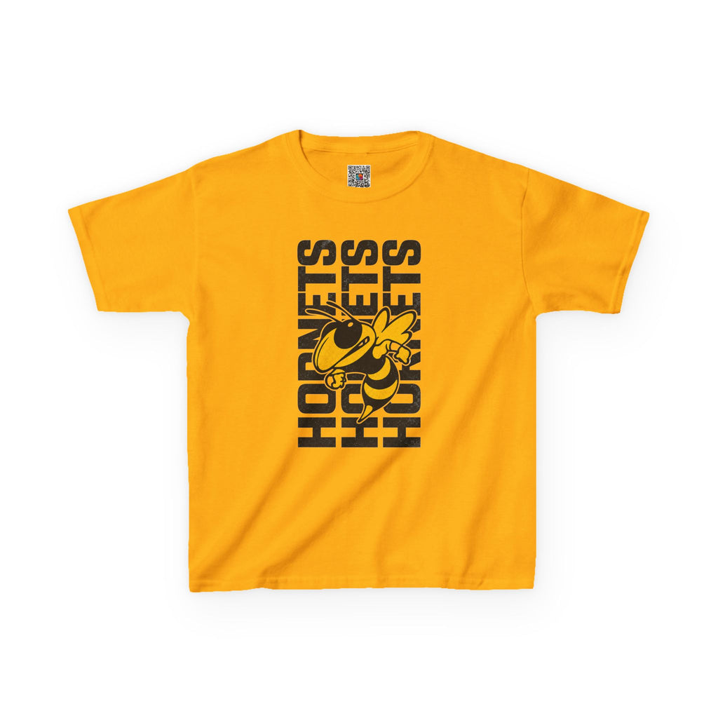 Vertical Hornets Mascot Youth T-Shirt | School Spirit Mascot Tee | Cr8tive Designs