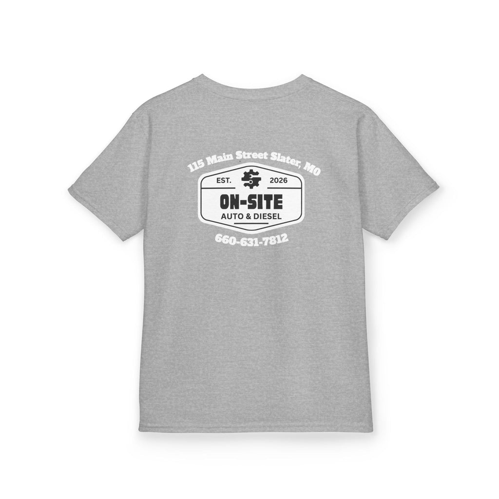 On-Site Auto & Diesel Custom Business Youth T-Shirt | Automotive Workwear | Cr8tive Designs