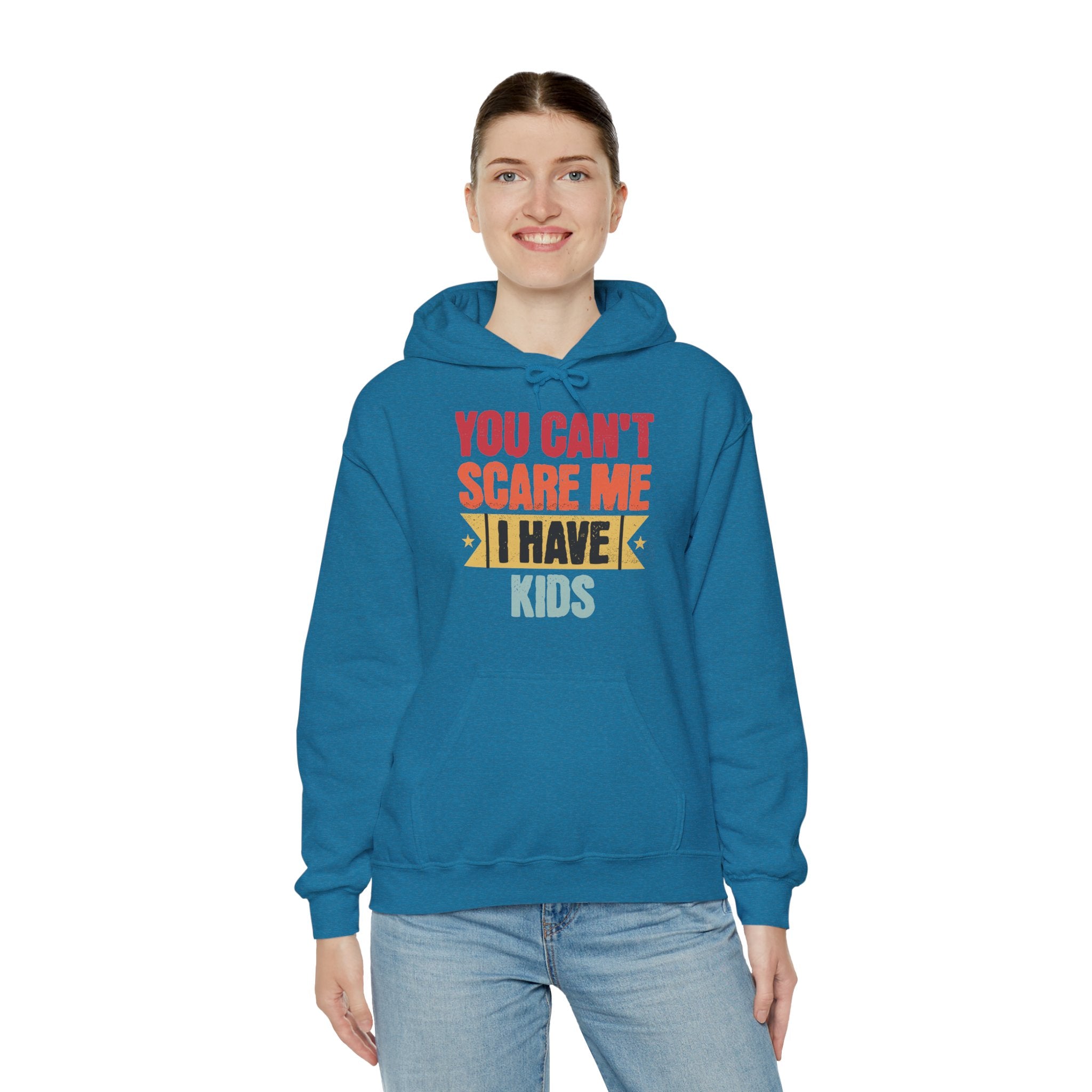 You Can’t Scare Me, I Have Kids | Funny Retro Parent Hoodie | Cr8tive Designs