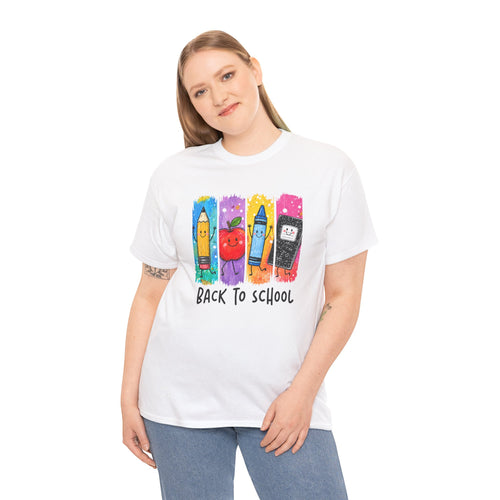 Back to School Crayon Crew Shirt | Colorful School Supply Tee | Cr8tive Designs