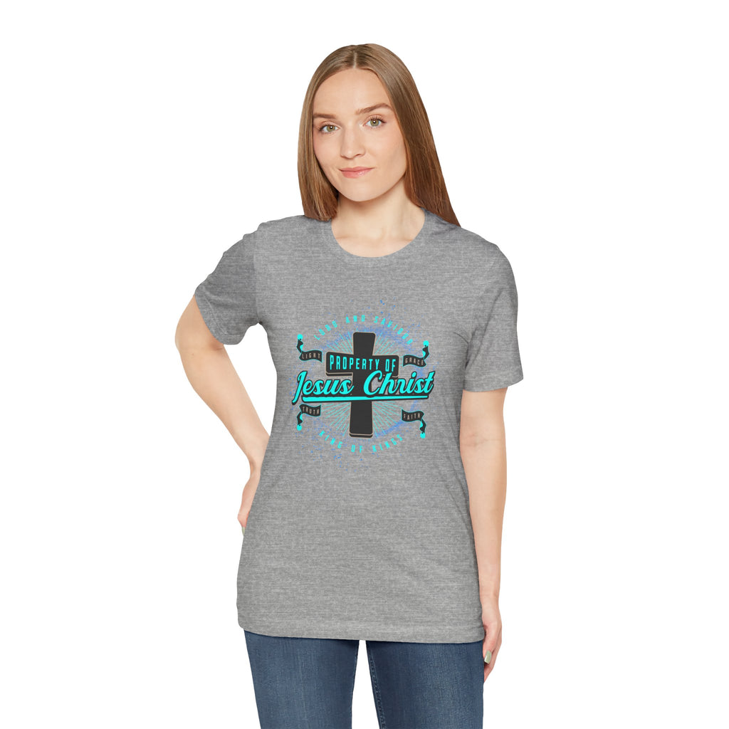 Jesus Christ Cross T-Shirt — "Property of Jesus Christ" Faith Tee| Cr8tive Designs