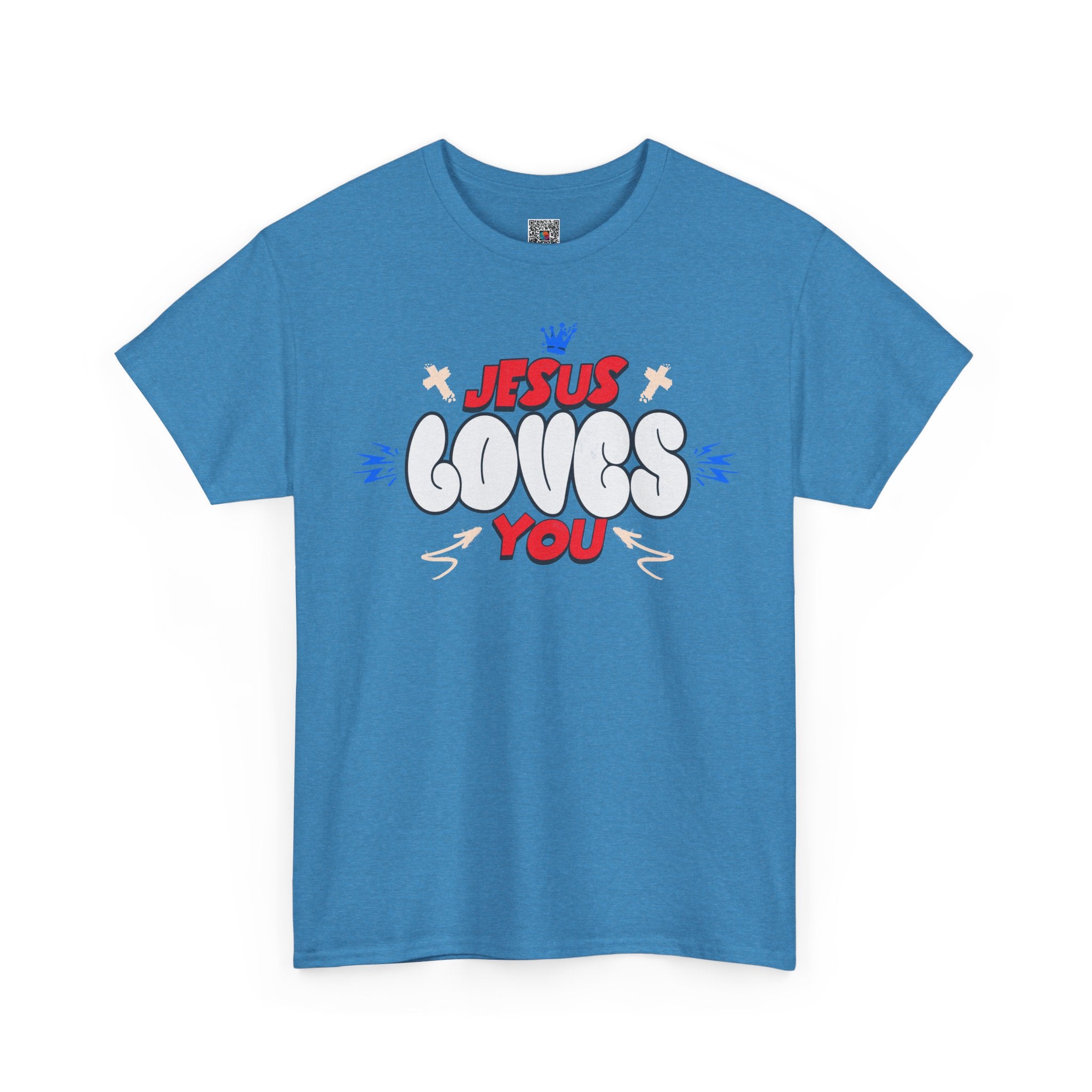 Jesus Loves You T-Shirt | Christian Faith Graphic Tee | Cr8tive Designs