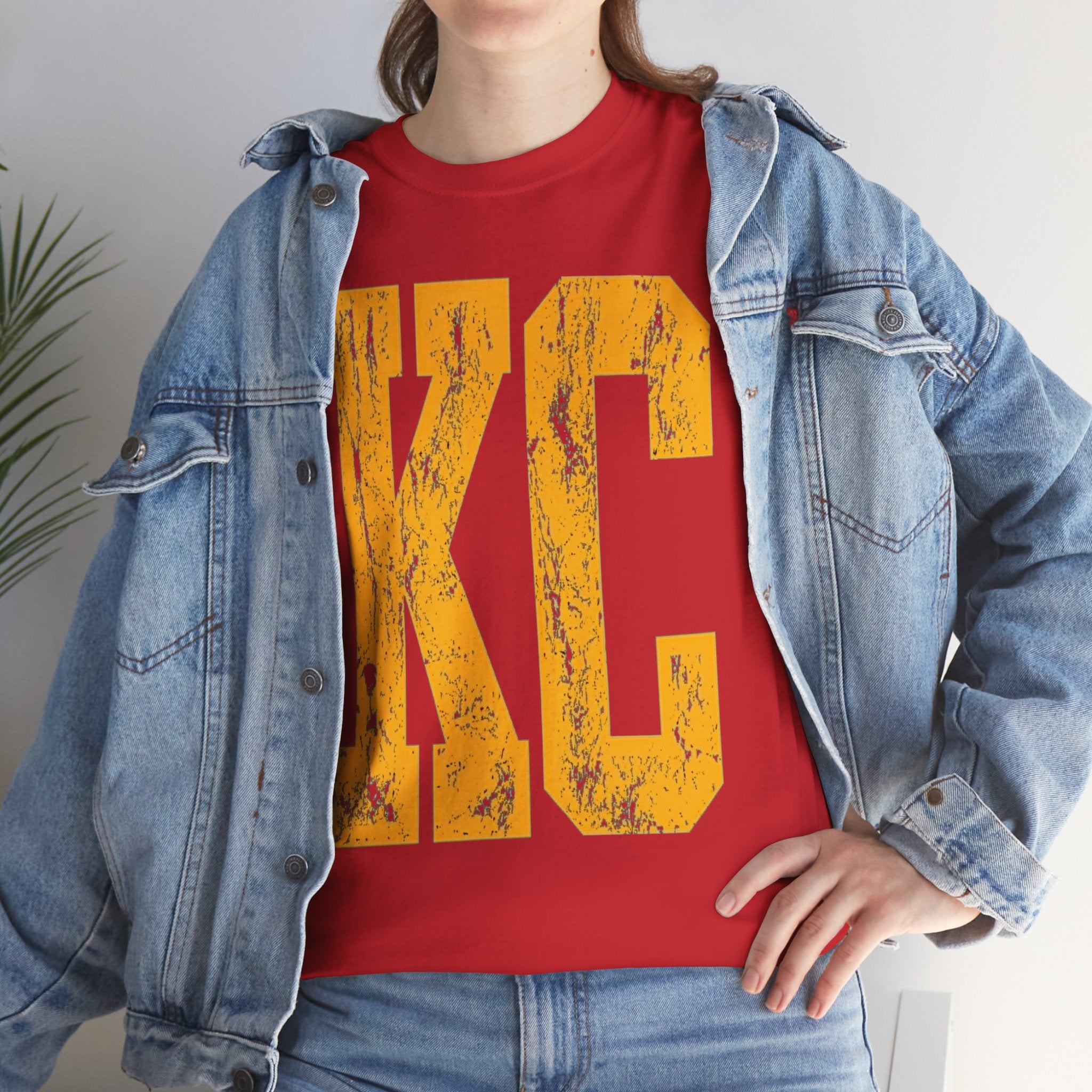 KC Distressed Varsity T-Shirt |  Sports Fan Game Day Tee | Cr8tive Designs