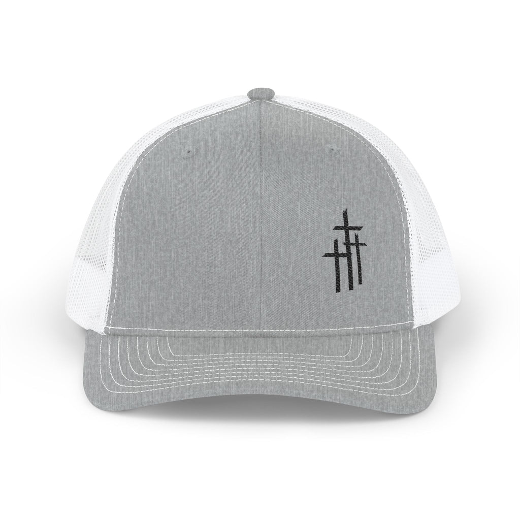 Embroidered Triple Cross Trucker Snapback/Cr8tive Designs
