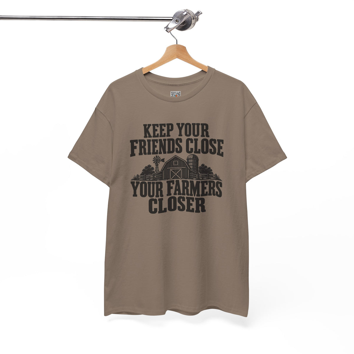 Keep Your Friends Close Your Farmers Closer T-Shirt | Rustic Barn Agriculture Tee | Cr8tive Designs