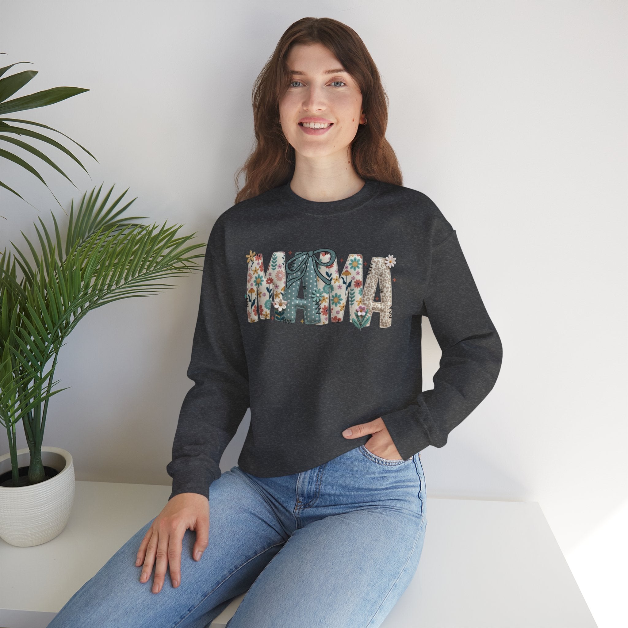 Mama Floral Crewneck Sweatshirt