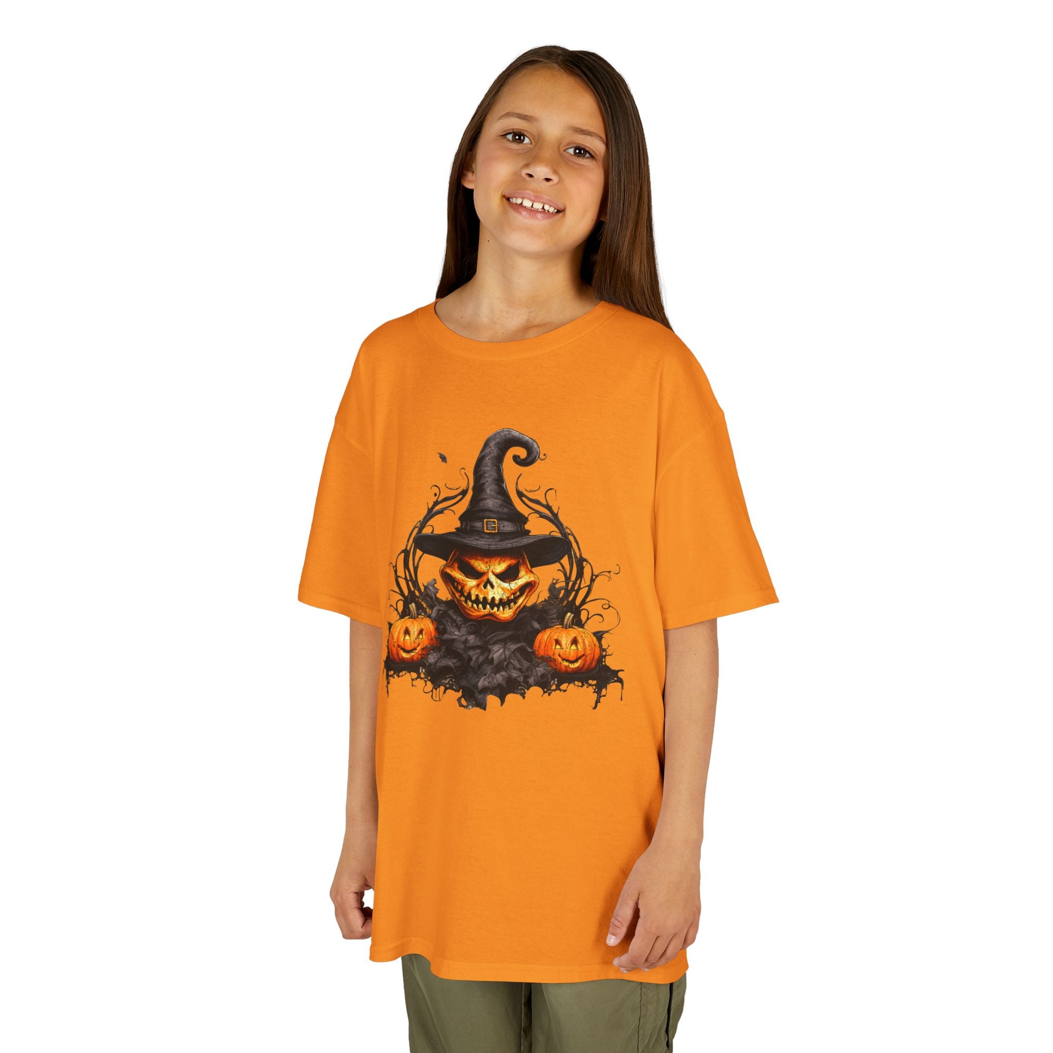 Kids Halloween Pumpkin Witch T-Shirt | Cr8tive Designs