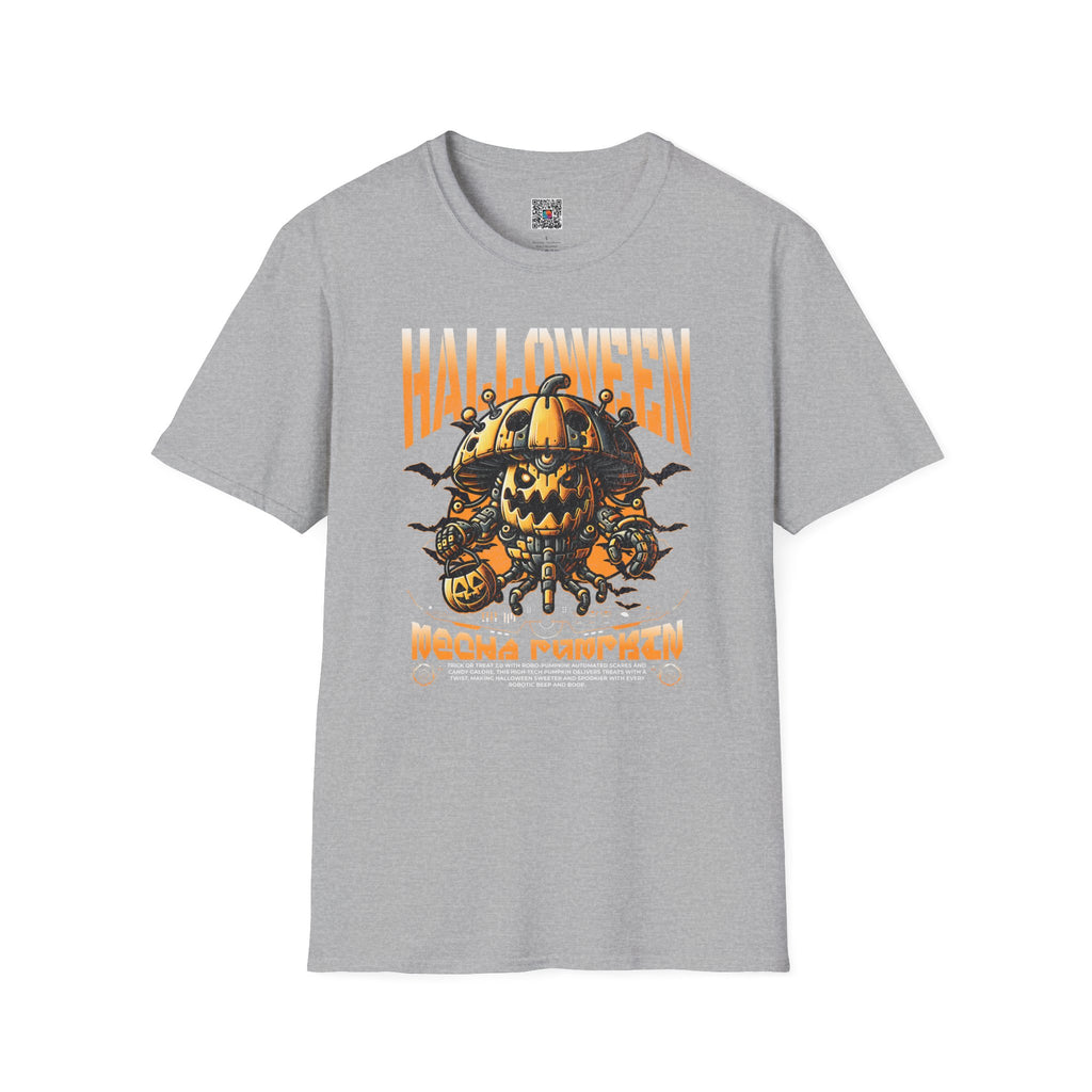 Pumpkin Halloween Tee | Retro Robot Jack-O’-Lantern Shirt | Cr8tive Designs