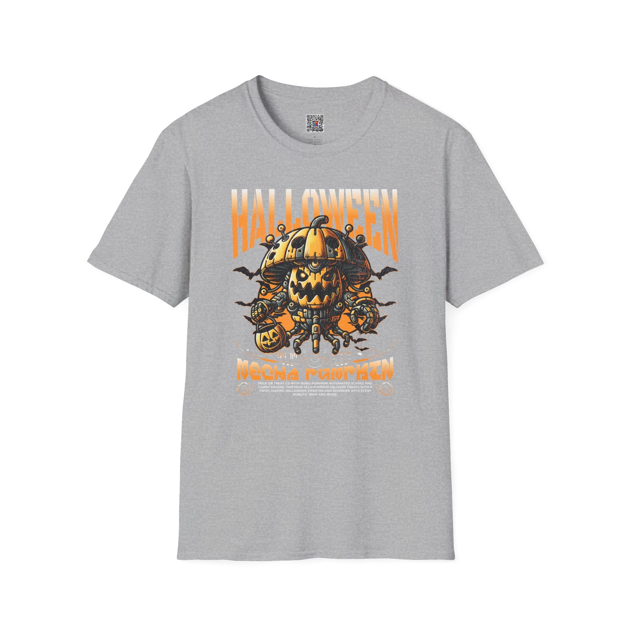 Pumpkin Halloween Tee | Retro Robot Jack-O’-Lantern Shirt | Cr8tive Designs