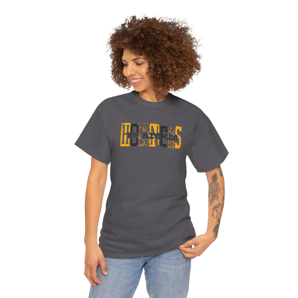 We Are the Hornets Graphic T-Shirt | School Spirit Mascot Adult Tee | Cr8tive Designs