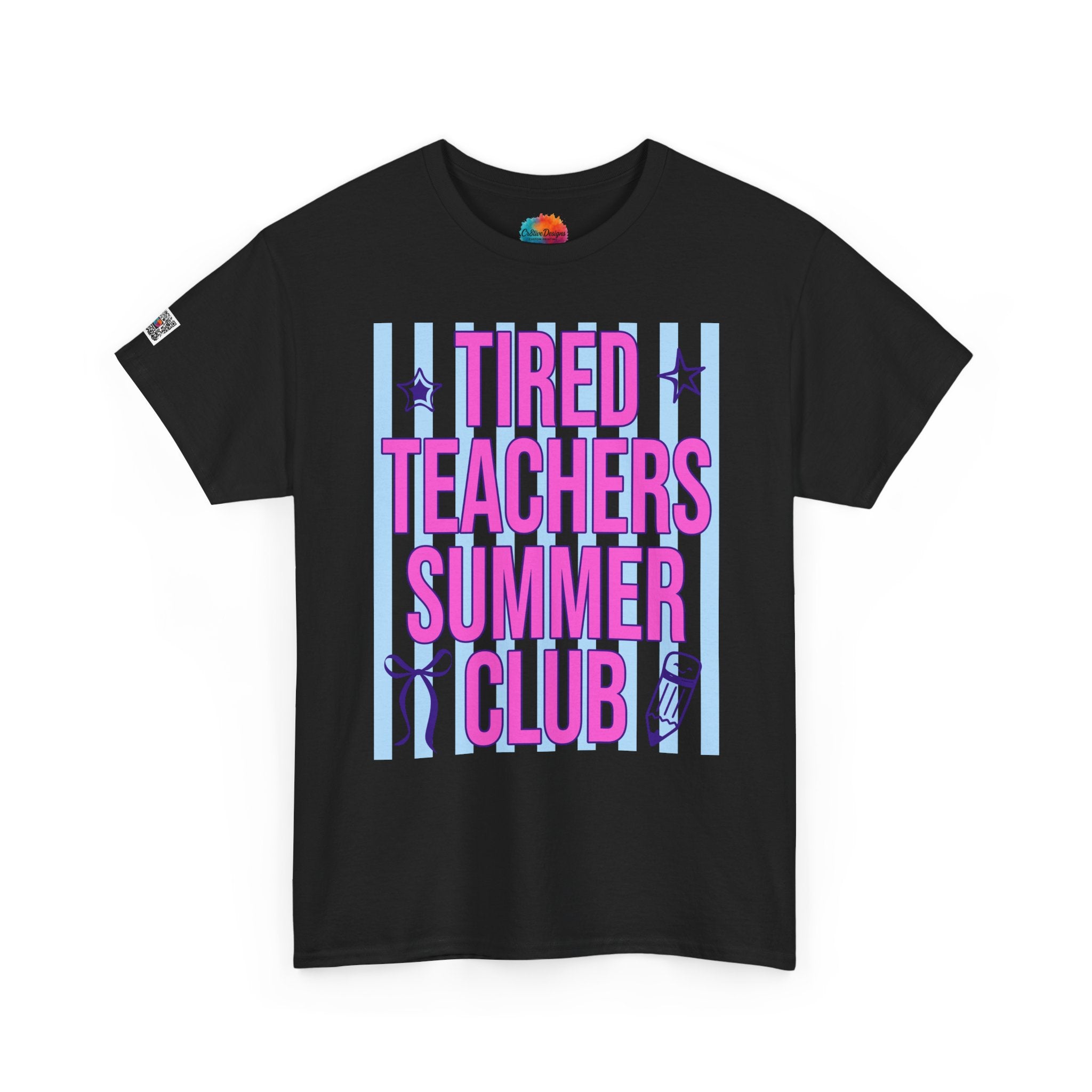 Tired Teachers Summer Club T‑Shirt | Funny Teacher Summer Shirt | Cr8tive Designs