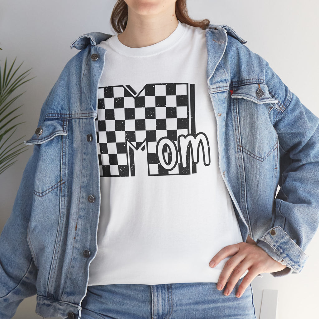 Checkerboard Mom Tee – Cool Mom Graphic Shirt, Trendy Mama Style, Mother’s Day Gift | Cr8tive Designs