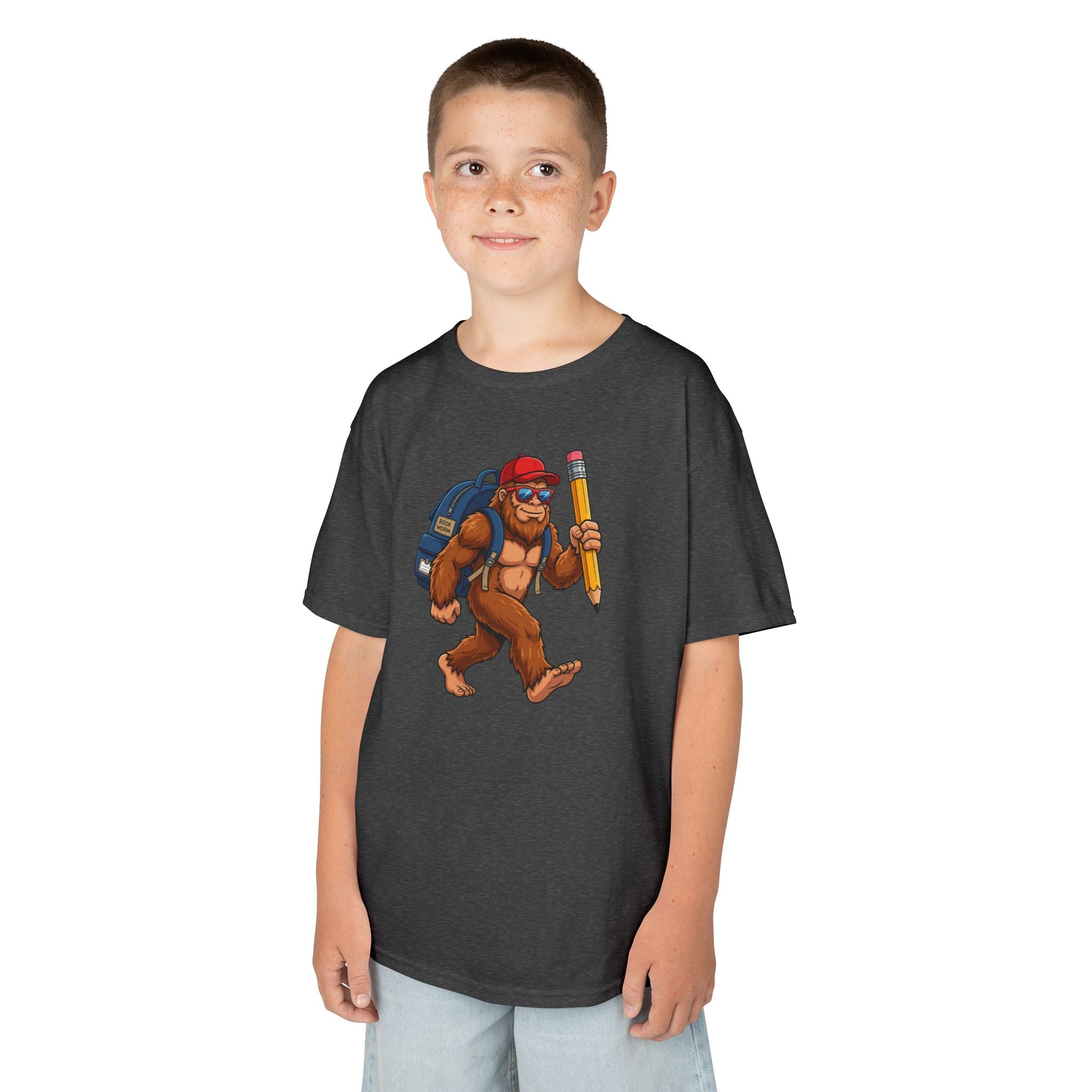 Back-to-School Bigfoot Youth T-Shirt | Funny Sasquatch School Tee | Cr8tive Designs