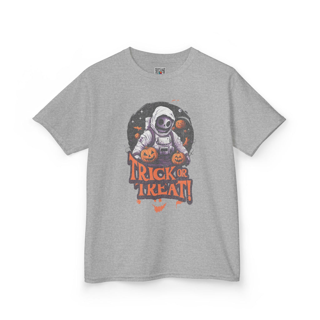 Kids Halloween 'Trick or Treat' Astronaut T‑Shirt | Cr8tive Designs