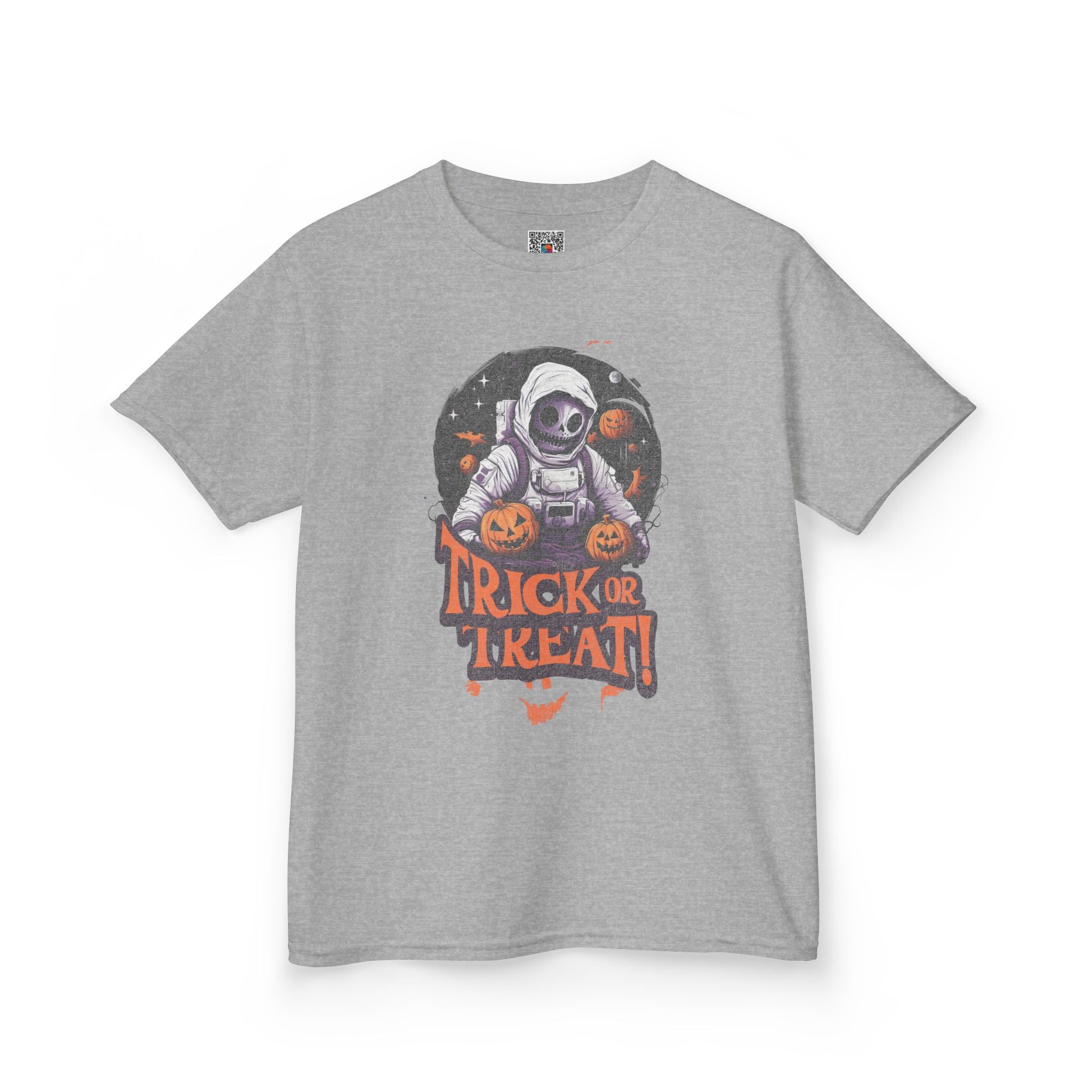 Kids Halloween 'Trick or Treat' Astronaut T‑Shirt | Cr8tive Designs