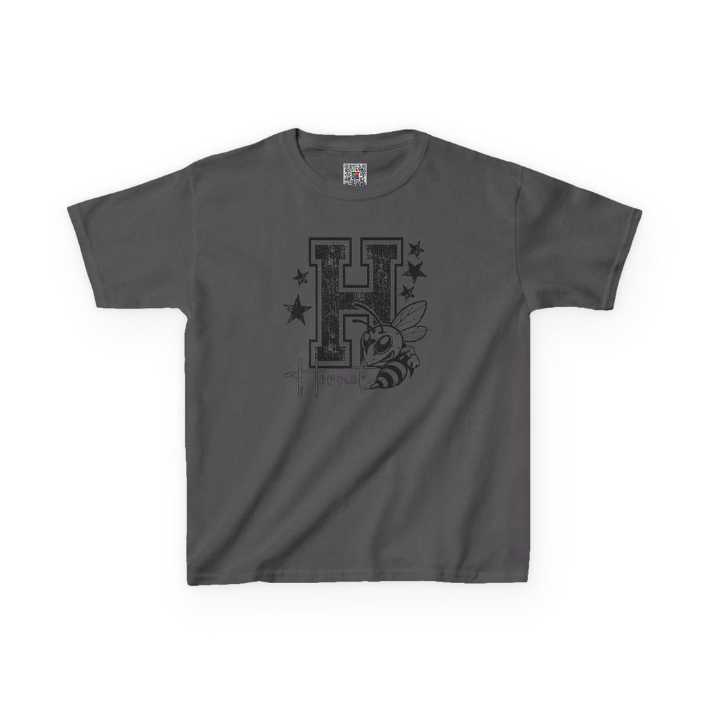 Hornets Letter H Mascot Youth T-Shirt | School Spirit Mascot Tee | Cr8tive Designs