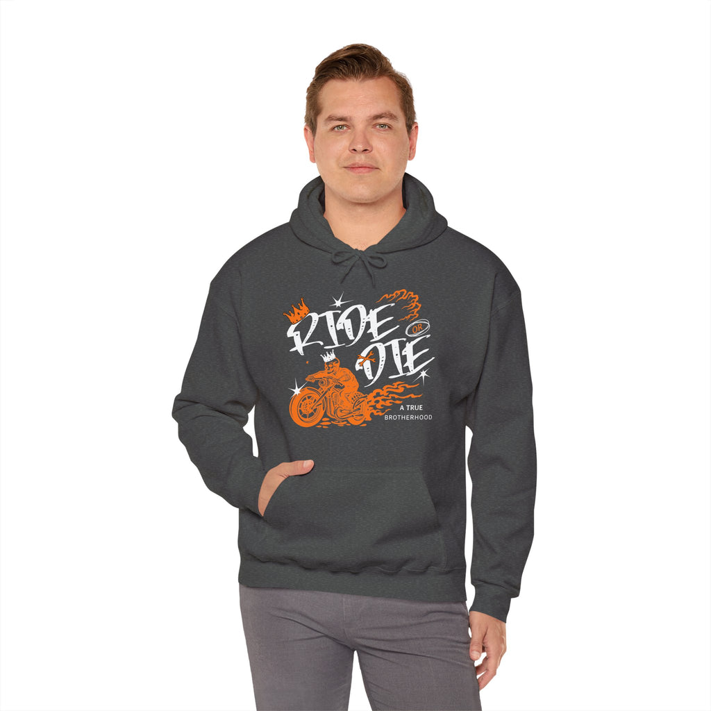 Ride or Die Hoodie | Motorcycle Flames Design | Cr8tive Designs