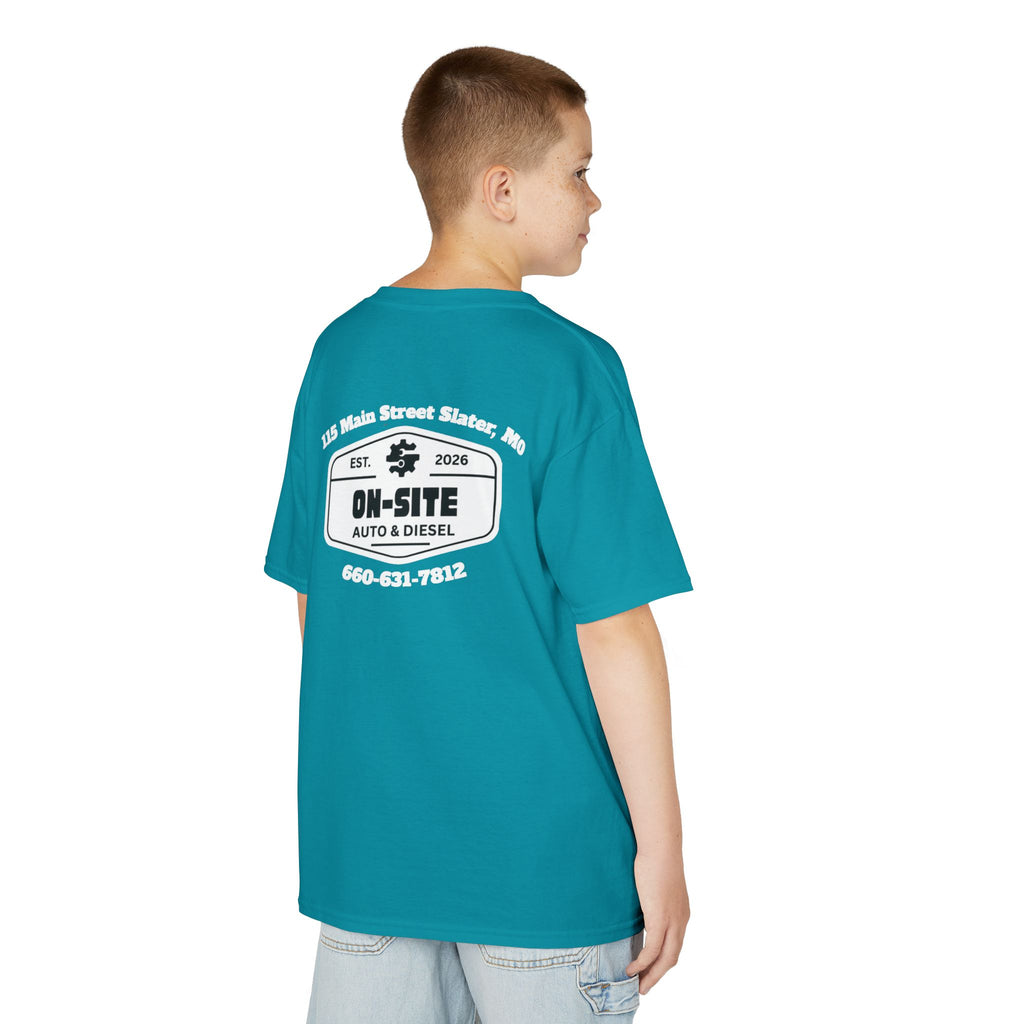 On-Site Auto & Diesel Custom Business Youth T-Shirt | Automotive Workwear | Cr8tive Designs