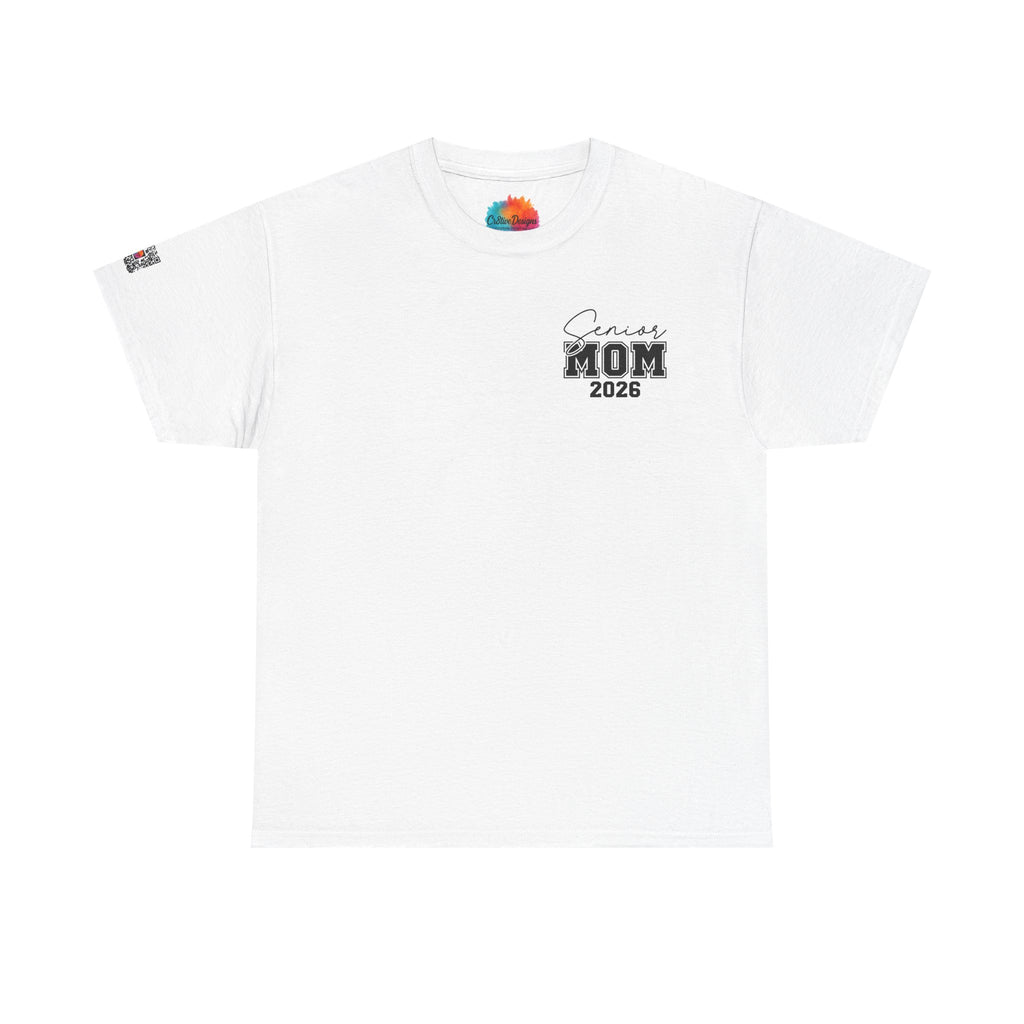 Senior Mom 2026 Front & Back T-Shirt | Proud Mom Graduation Tee | Class of 2026 Parent Shirt | Cr8tive Designs