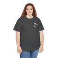 Heart Semicolon Pocket Print T-Shirt | Mental Health Awareness Graphic Tee | Cr8tive Designs