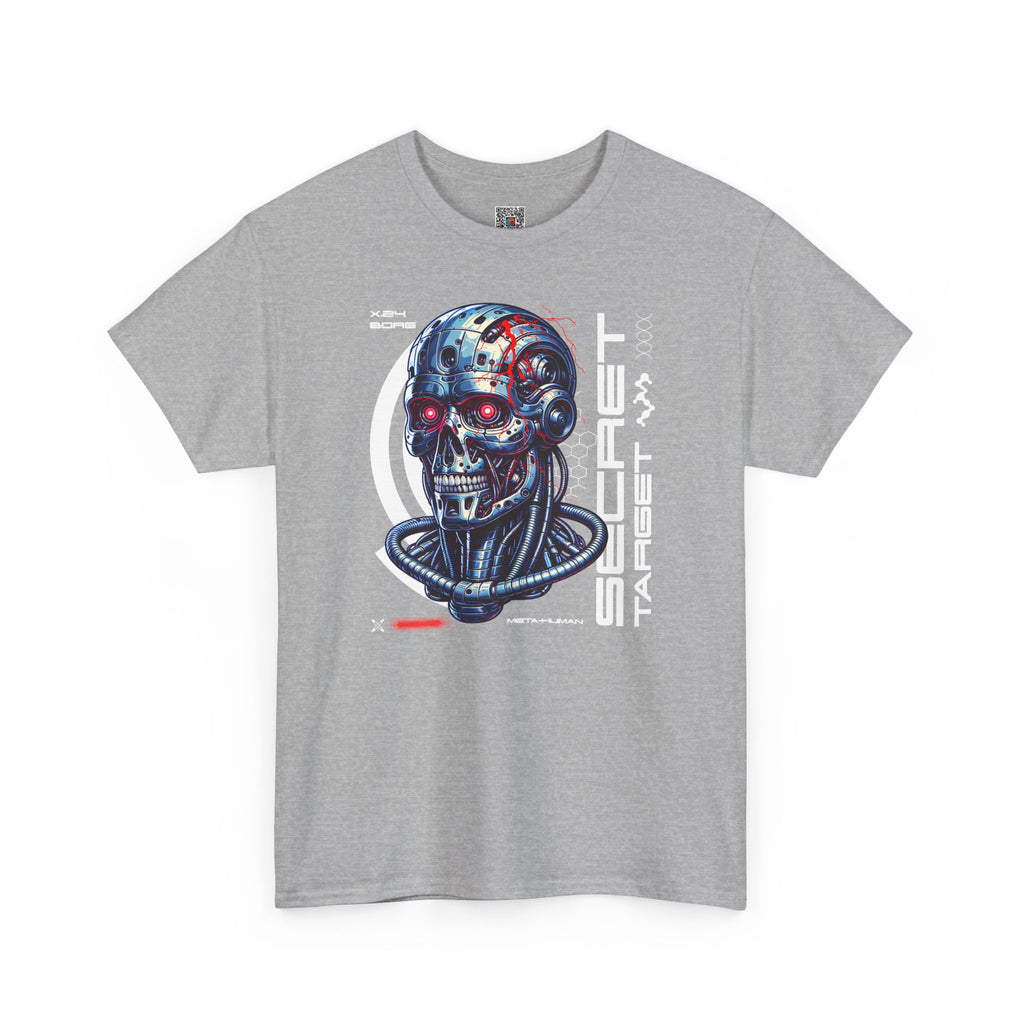 Cybernetic Skull | Futuristic Sci-Fi Graphic T-Shirt | Cr8tive Designs