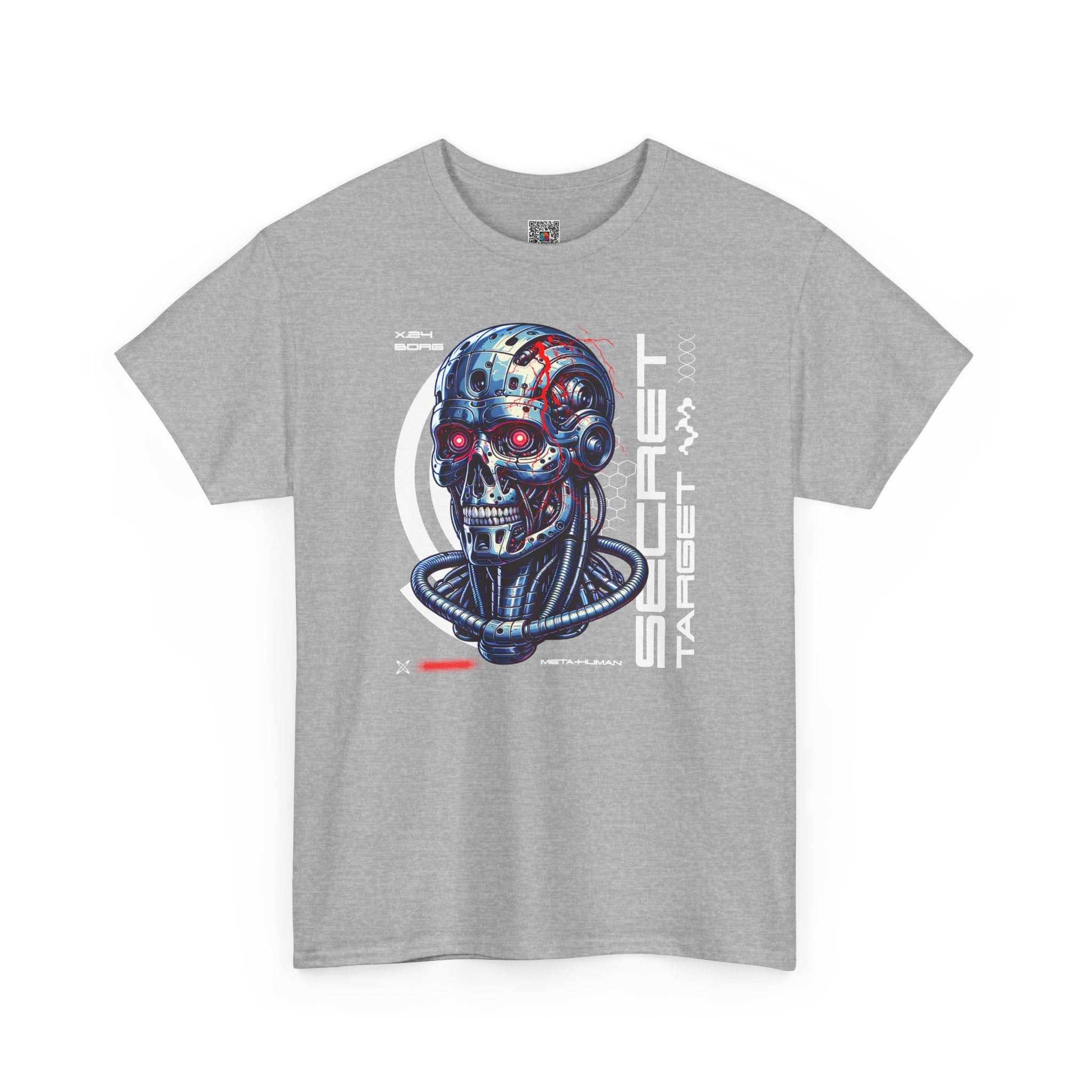 Cybernetic Skull | Futuristic Sci-Fi Graphic T-Shirt | Cr8tive Designs