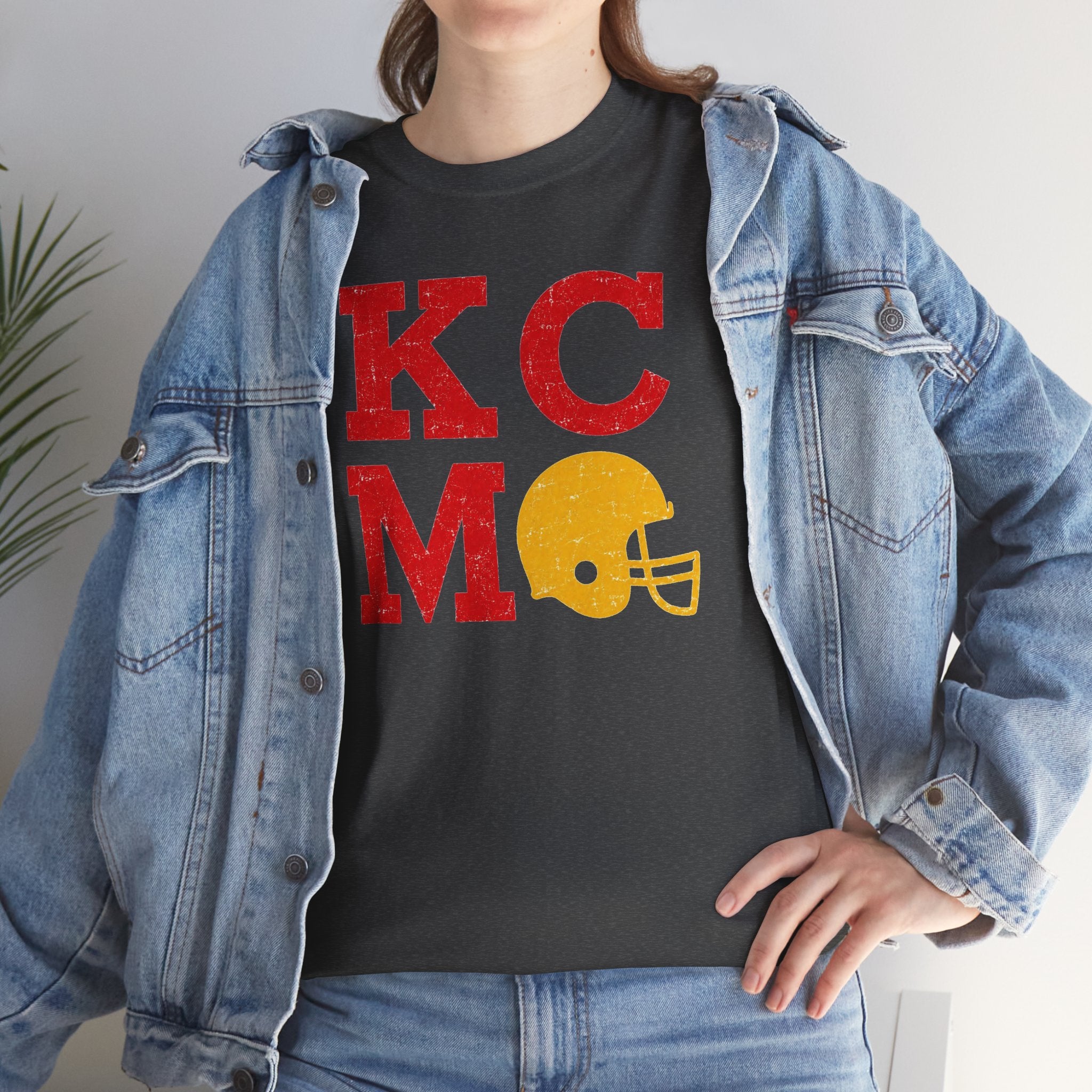 KCMO Football Helmet Shirt | Vintage Game Day Graphic T-Shirt | Cr8tive Designs