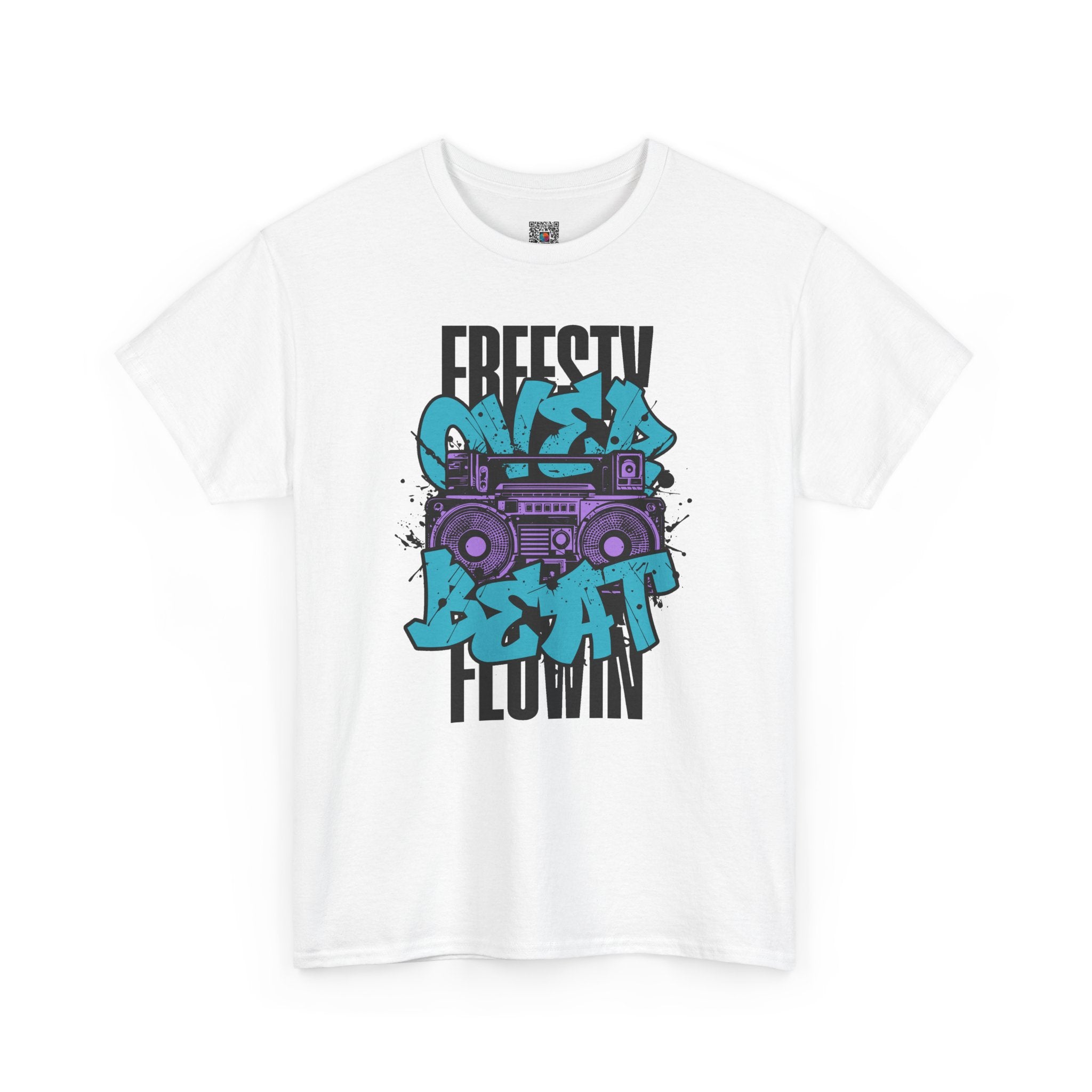 Graffiti Boombox Streetwear Graphic Tee | Urban Hip-Hop Design | Cr8tive Designs