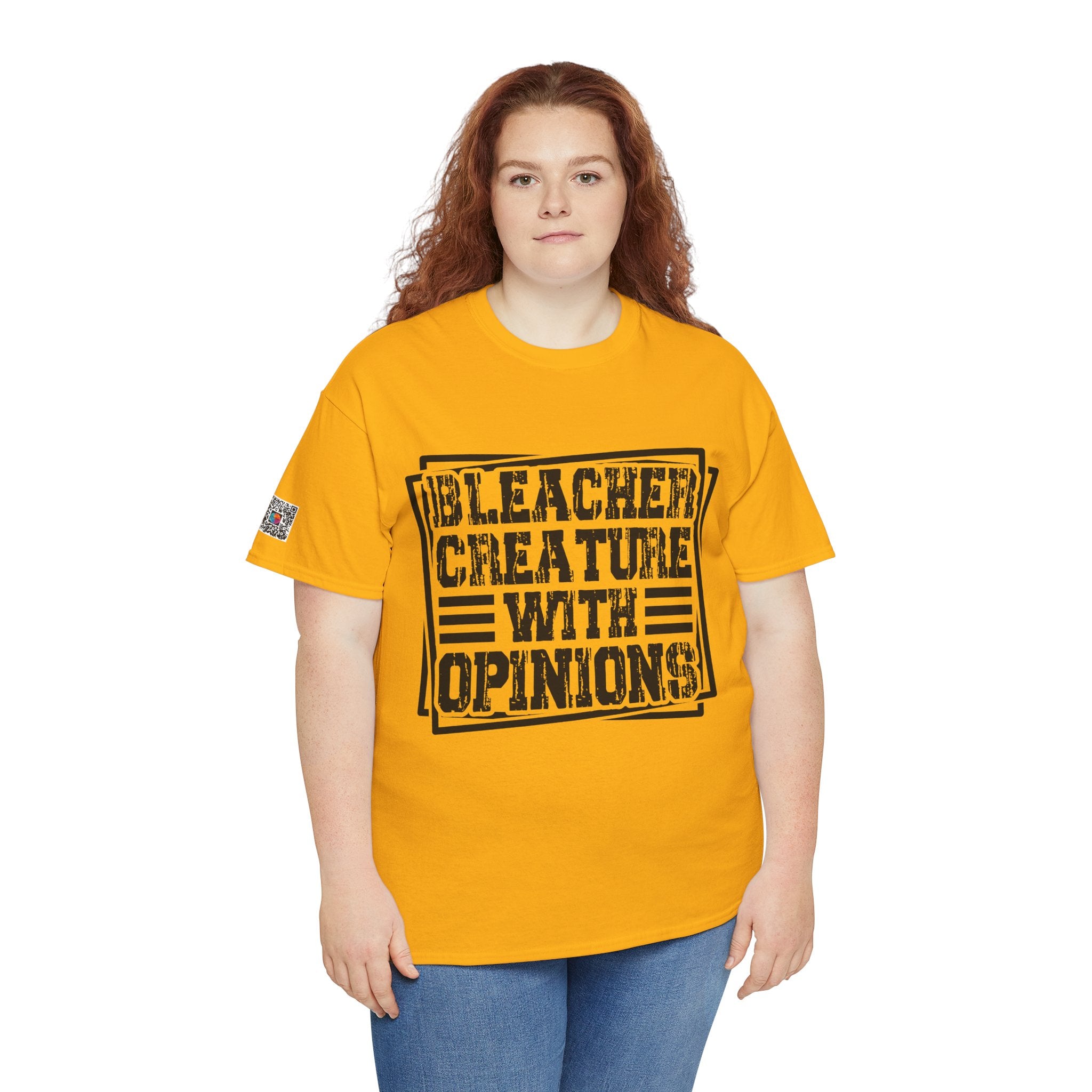 Funny Sarcastic Shirt | Bleacher Creature with Opinions | Unisex Graphic Tee Casual Statement Tee | Cr8tive Designs