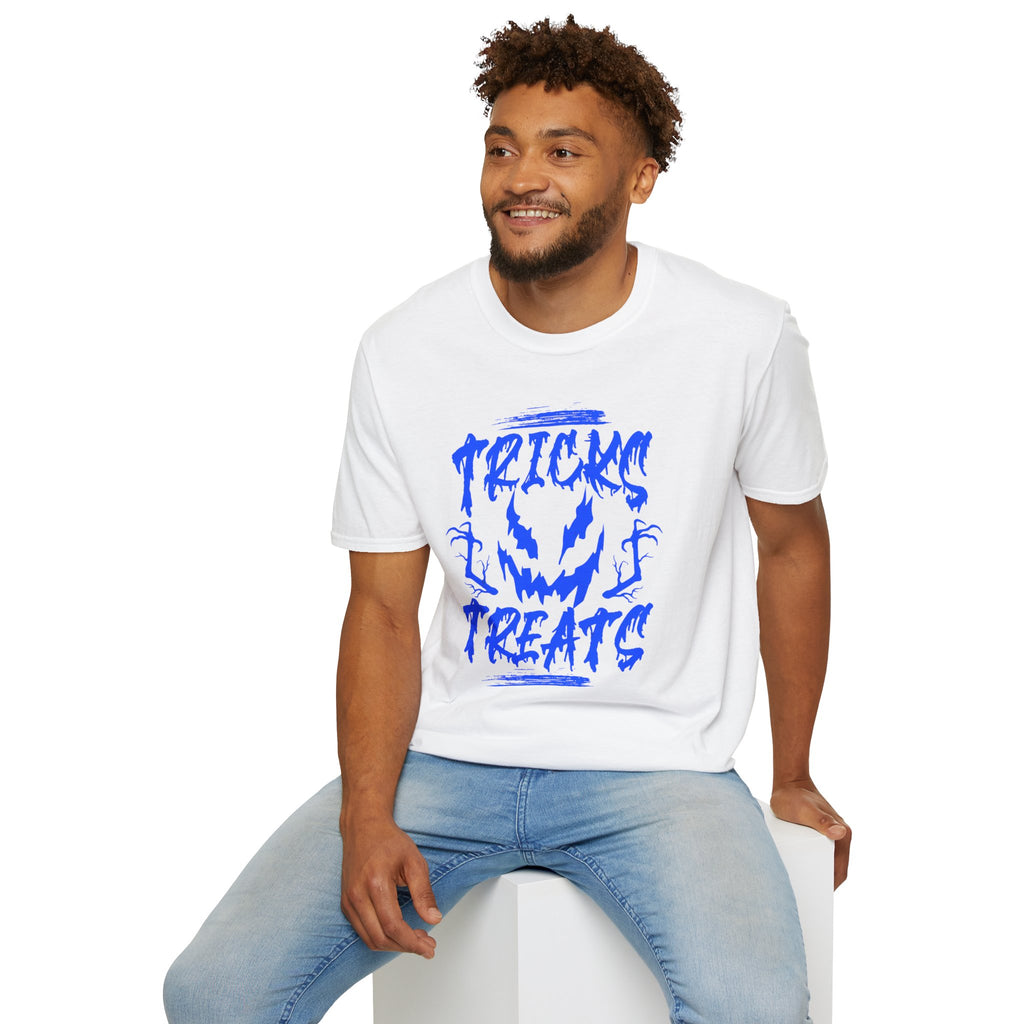 Tricks & Treats Halloween T‑Shirt | Spooky Jack-O'-Lantern Graphic Tee | Cr8tive Designs