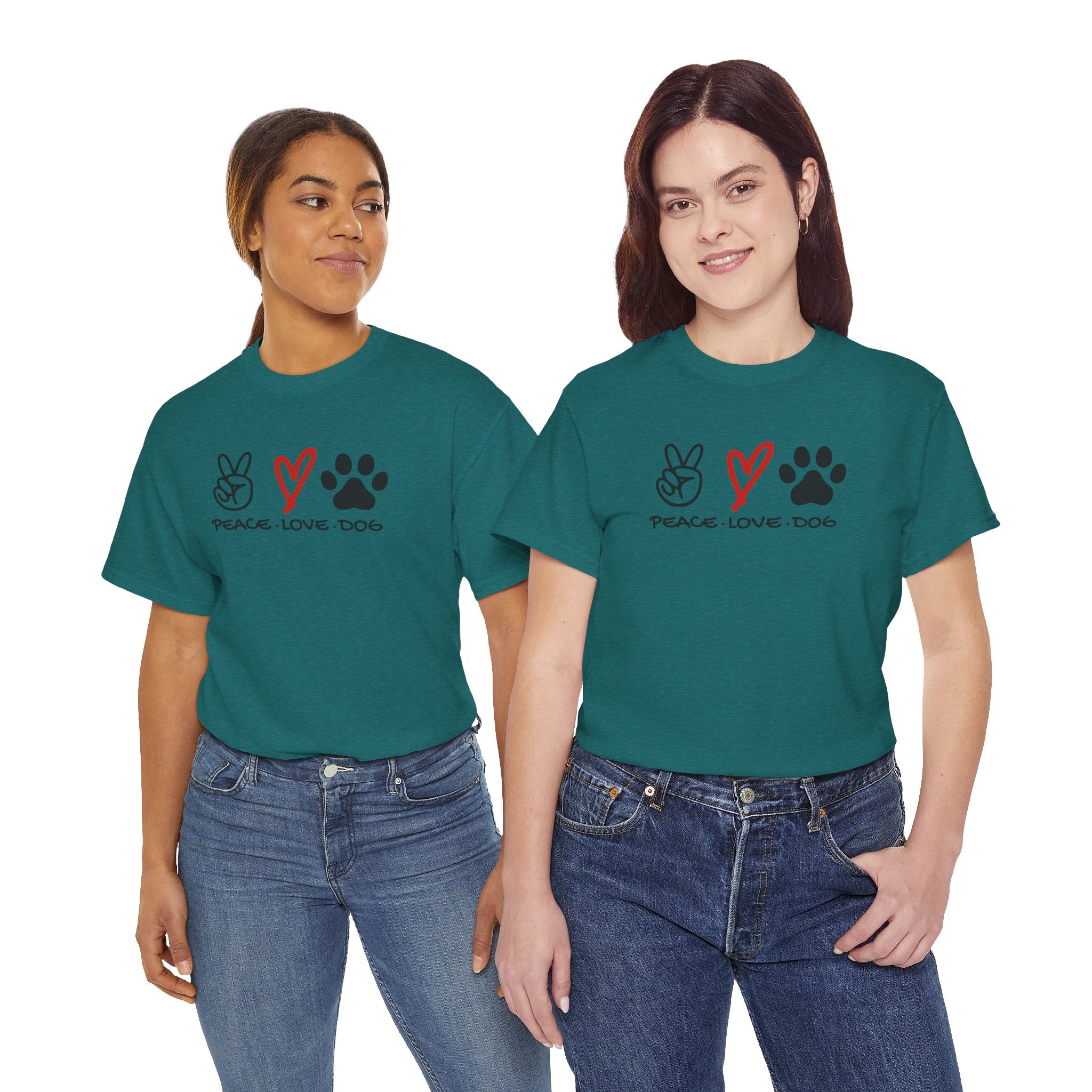 Peace Love Dog | Dog Lover Graphic Tee | Cr8tive Designs