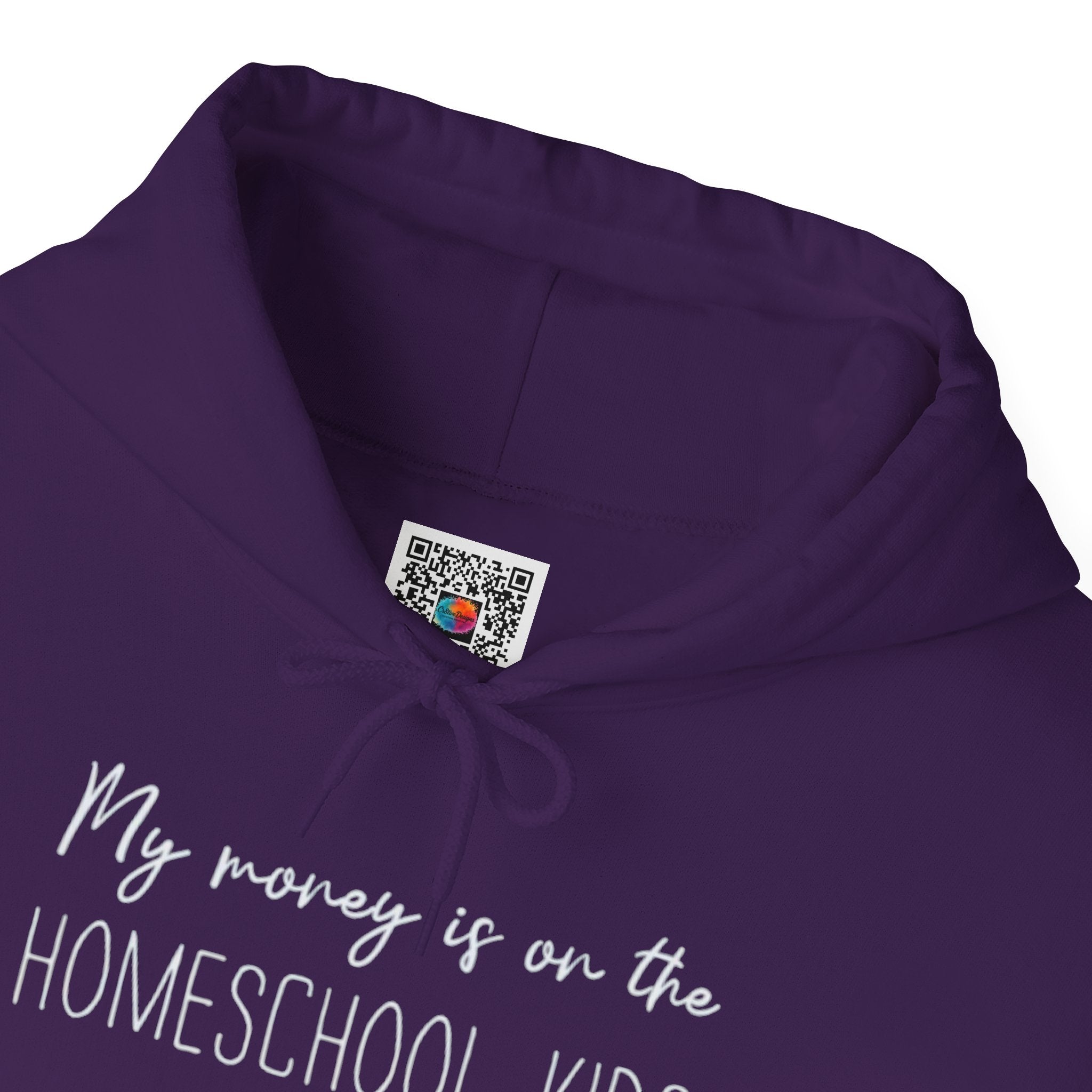 Hoodie – "My Money Is On The Homeschool Kids" Funny Homeschooling Parent Sweatshirt