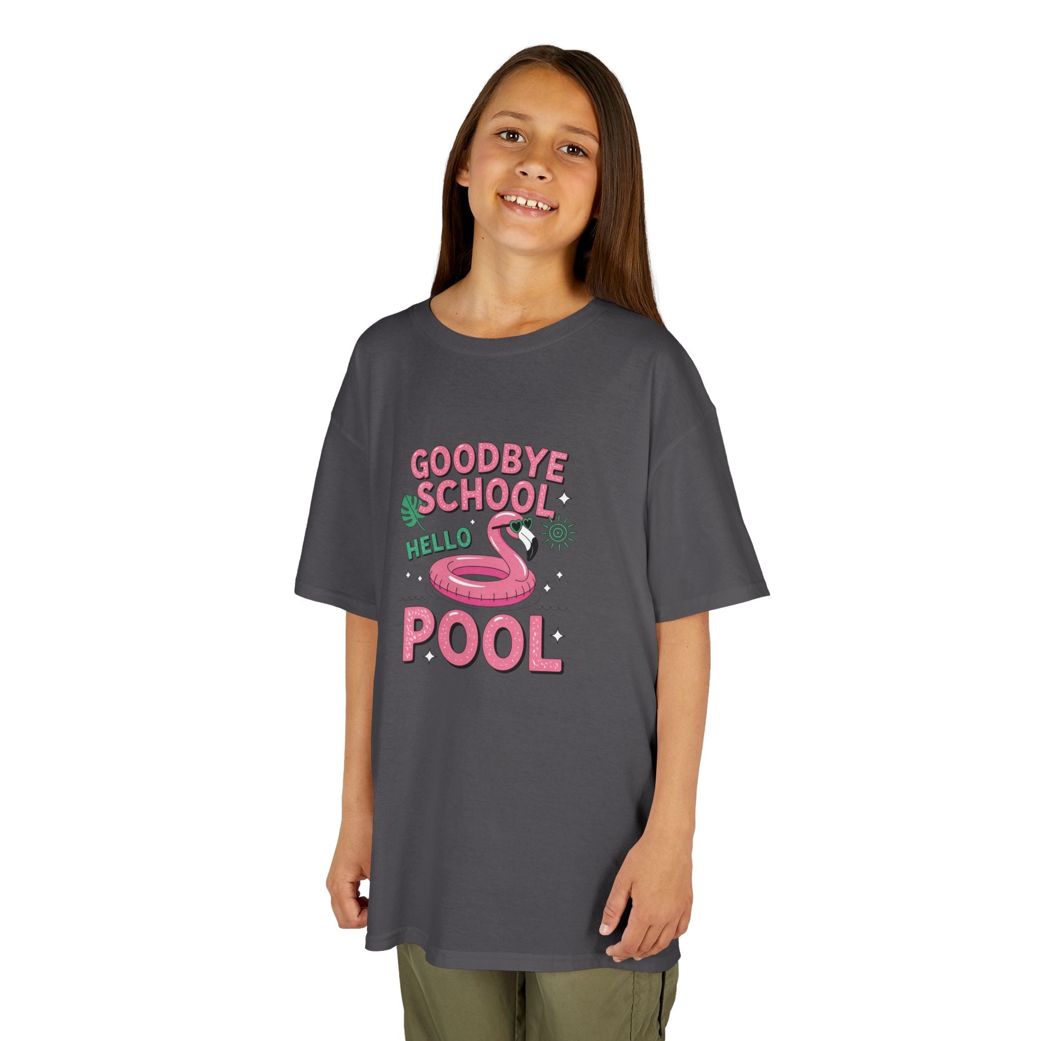 Goodbye School Hello Pool Shirt | Summer Break Kids Tee | Cr8tive Designs