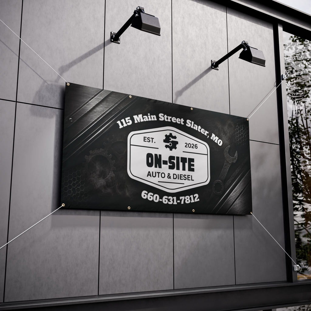 On-Site Auto & Diesel Custom Business Banner | Cr8tive Designs