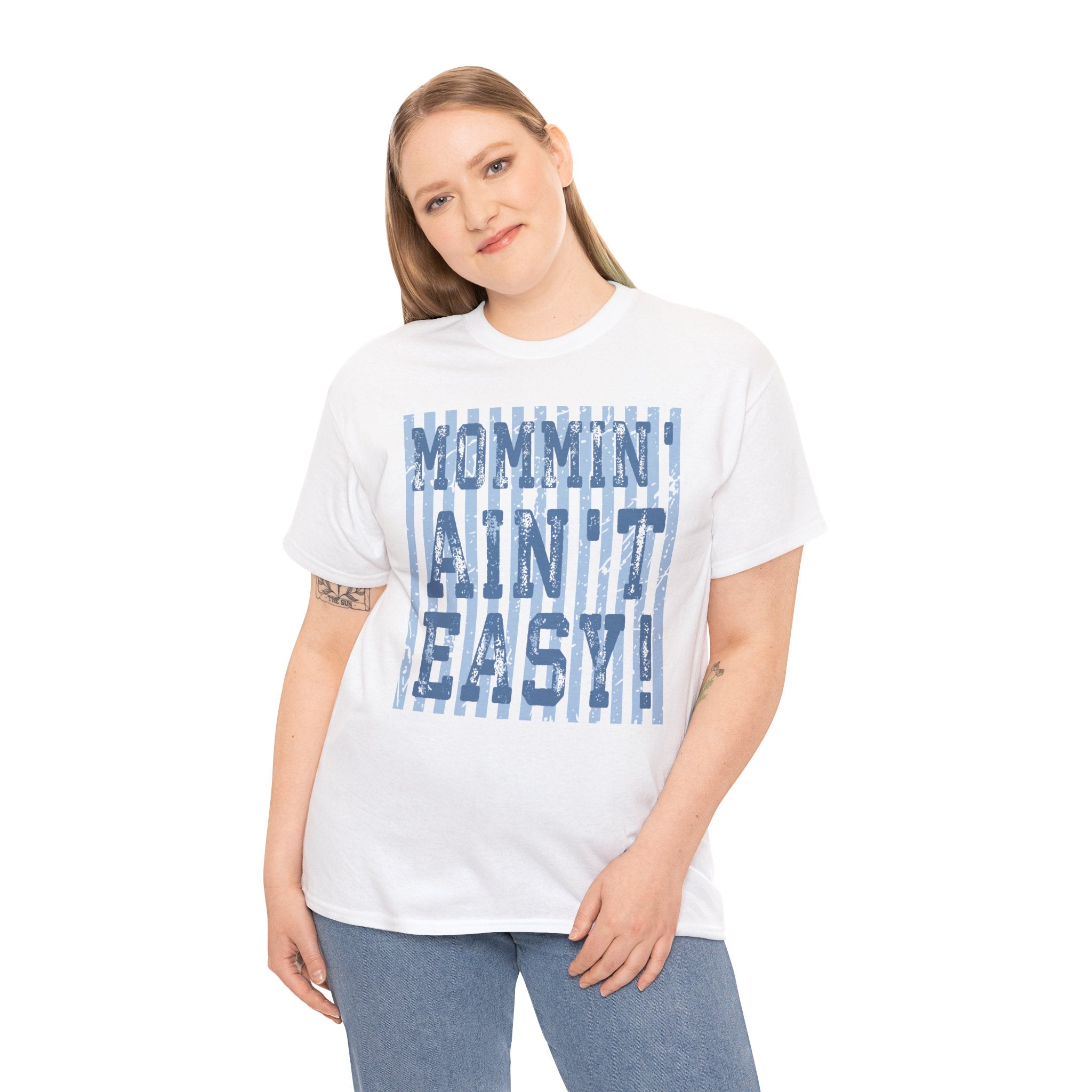 Mommin’ Ain’t Easy Graphic Tee | Funny Mom Life Shirt | Relatable Motherhood Tee | Cr8tive Designs