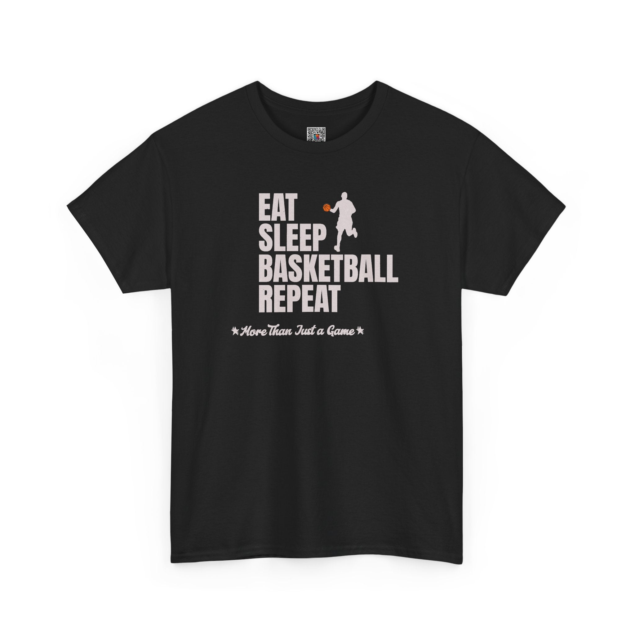 Eat Sleep Basketball Repeat T-Shirt | More Than Just a Game Sports Graphic Tee | Cr8tive Designs