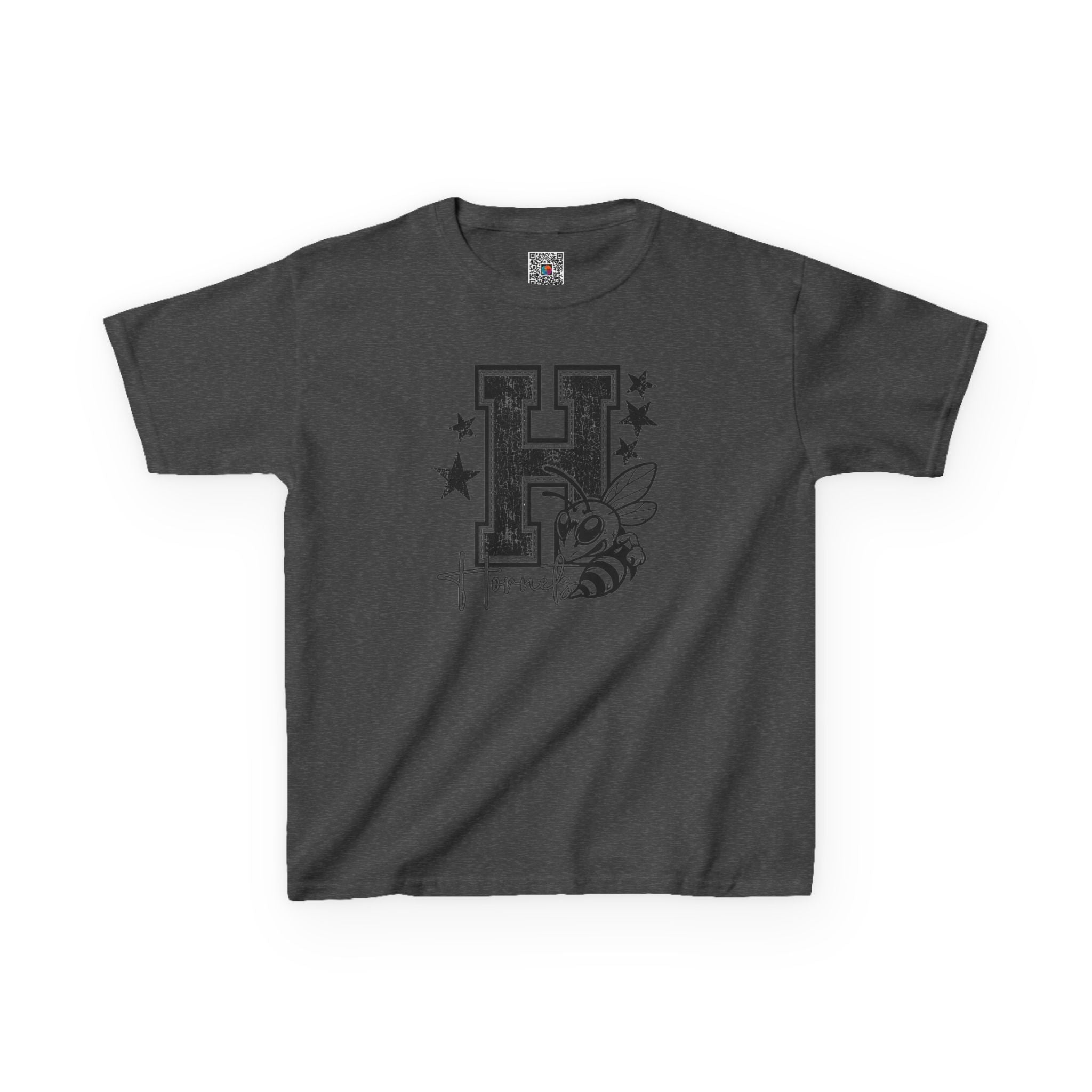 Hornets Letter H Mascot Youth T-Shirt | School Spirit Mascot Tee | Cr8tive Designs