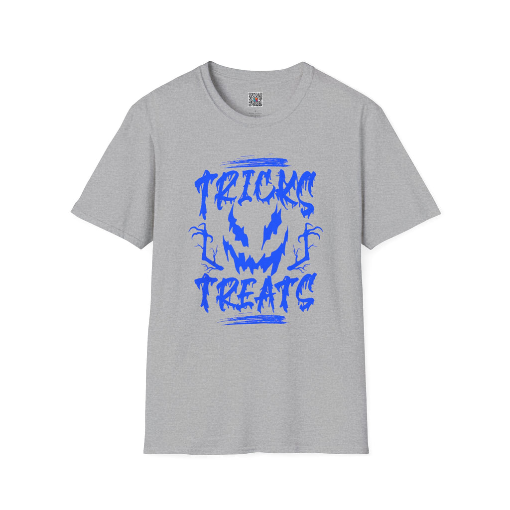 Tricks & Treats Halloween T‑Shirt | Spooky Jack-O'-Lantern Graphic Tee | Cr8tive Designs