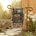 Home Is Where You Hook Up Garden Flag | Camping Decor | Cr8tive Designs