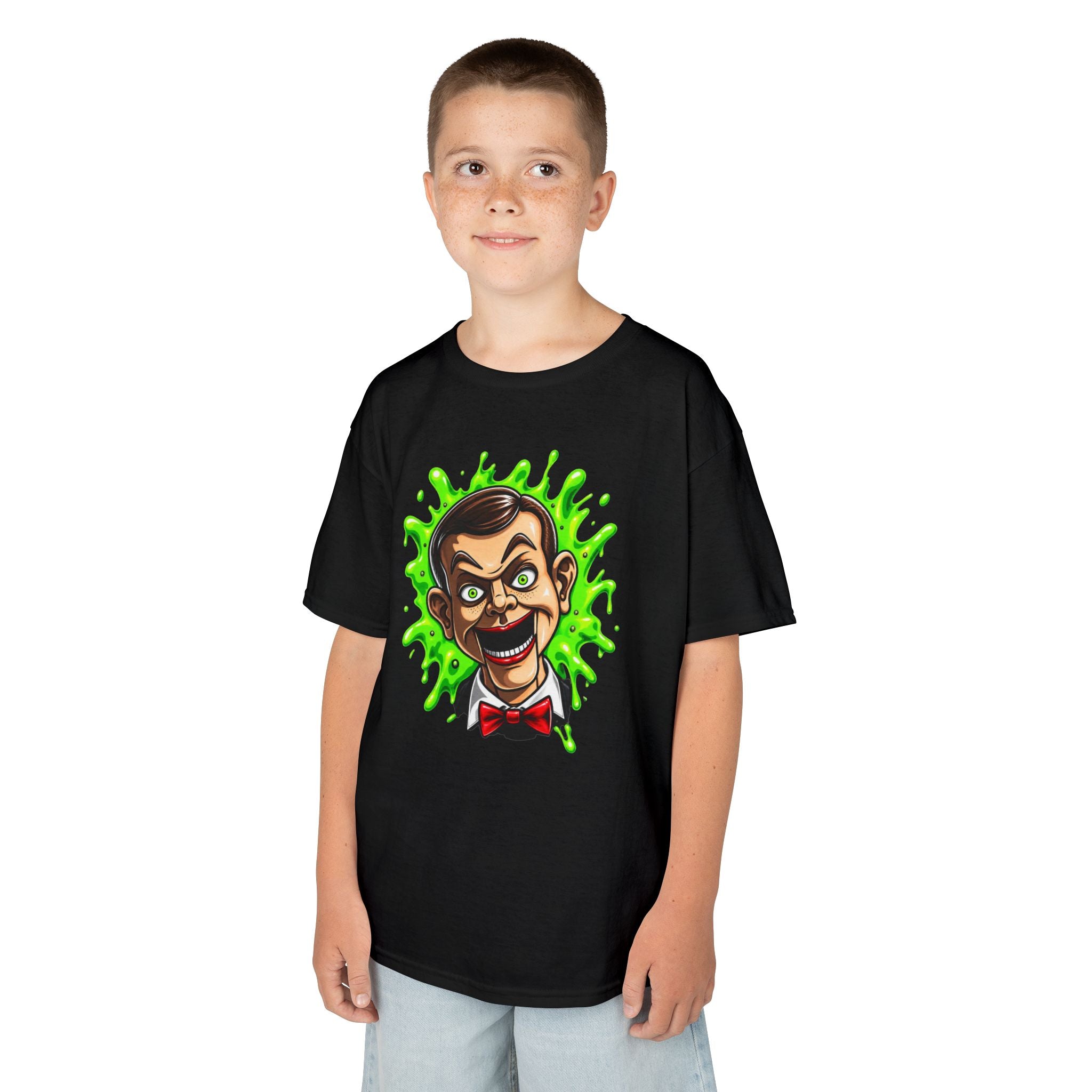 Slappy Dummy Green Slime Tee | Vintage 90s Spooky Kids T-Shirt | Cr8tive Designs