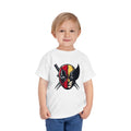 Masked Mercenary & Clawed Hero Mashup Tee | Comic-Inspired Toddler T-Shirt | Cr8tive Designs