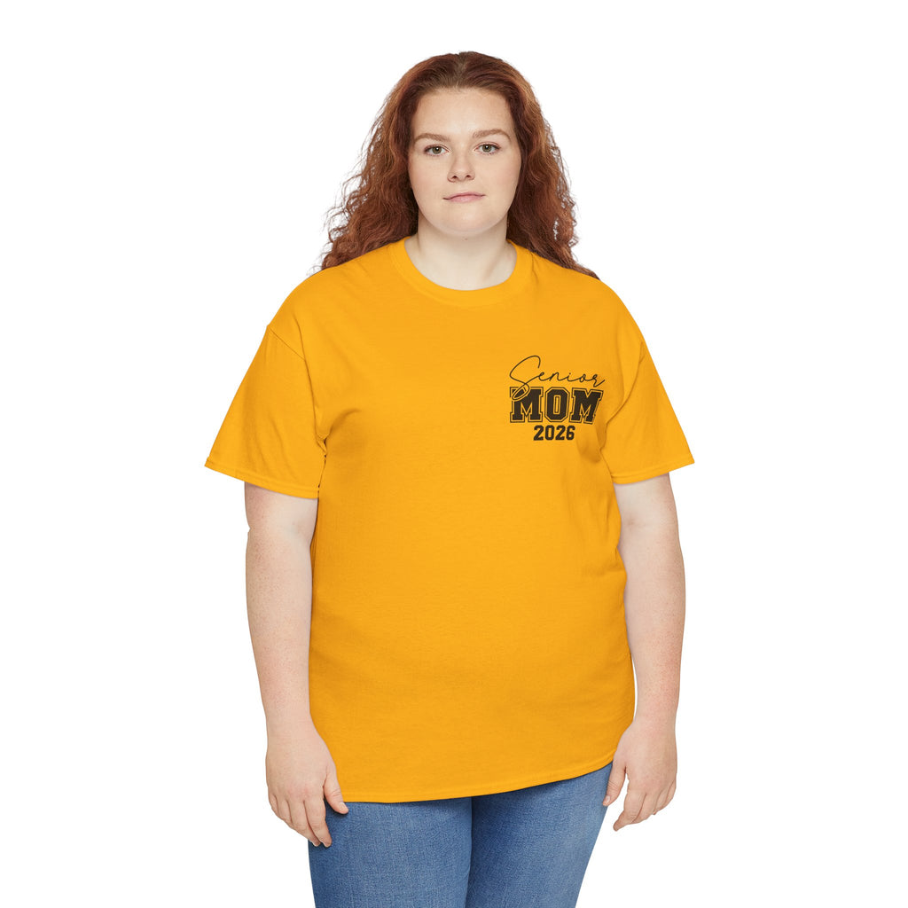 Senior Mom 2026 Front & Back T-Shirt | Proud Mom Graduation Tee | Class of 2026 Parent Shirt | Cr8tive Designs