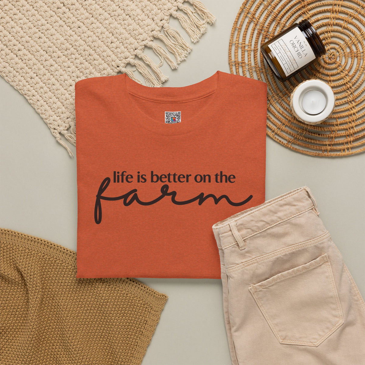 Life Is Better On The Farm T-Shirt | Rustic Country Graphic Tee | Cr8tive Designs