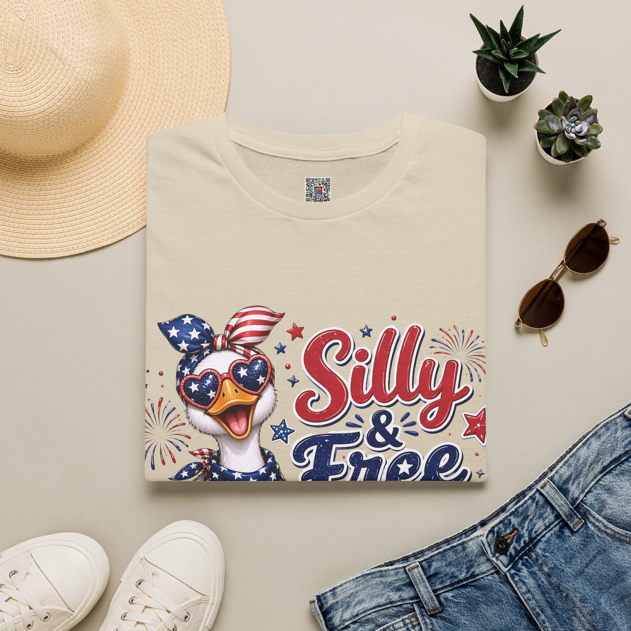 Silly & Free Since 1776 | Patriotic Duck Design | Cr8tive Designs