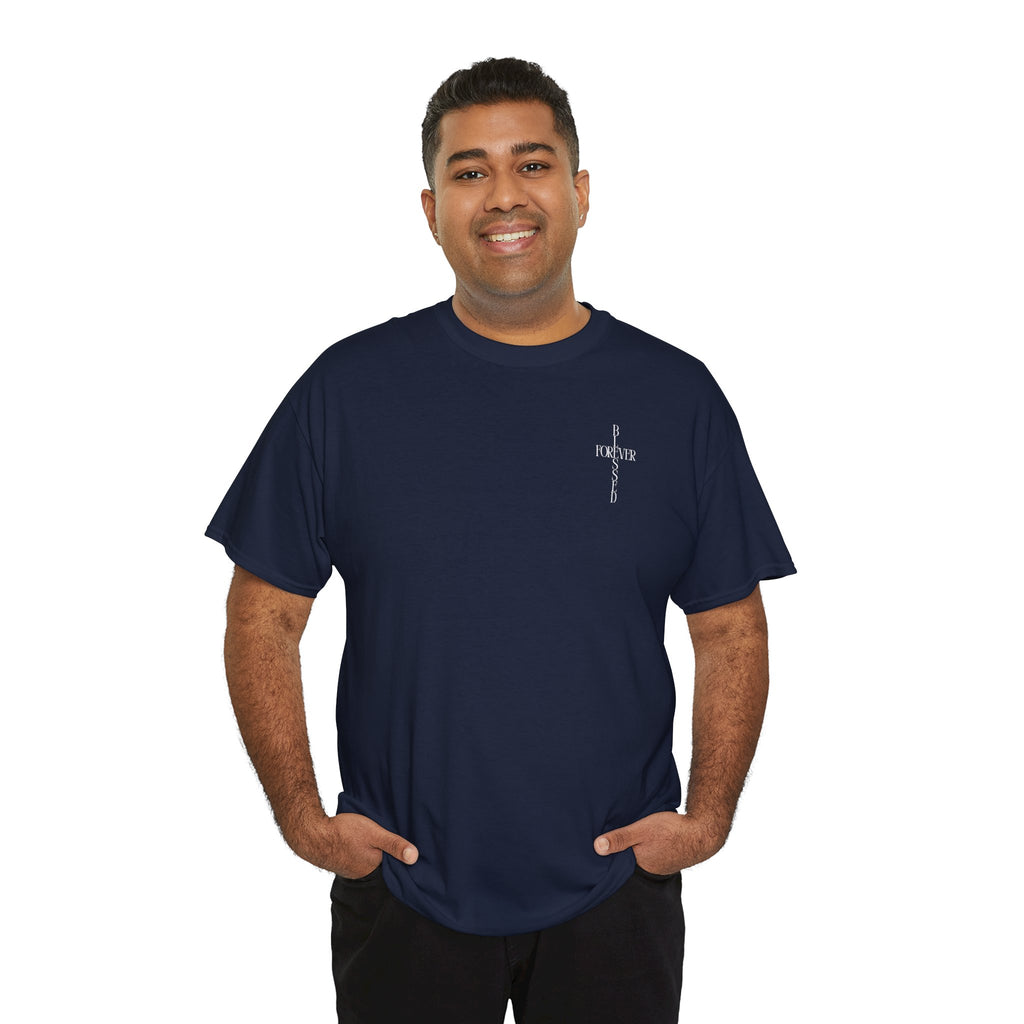 Christian Cross Tee — "Forever" Faith Graphic Shirt