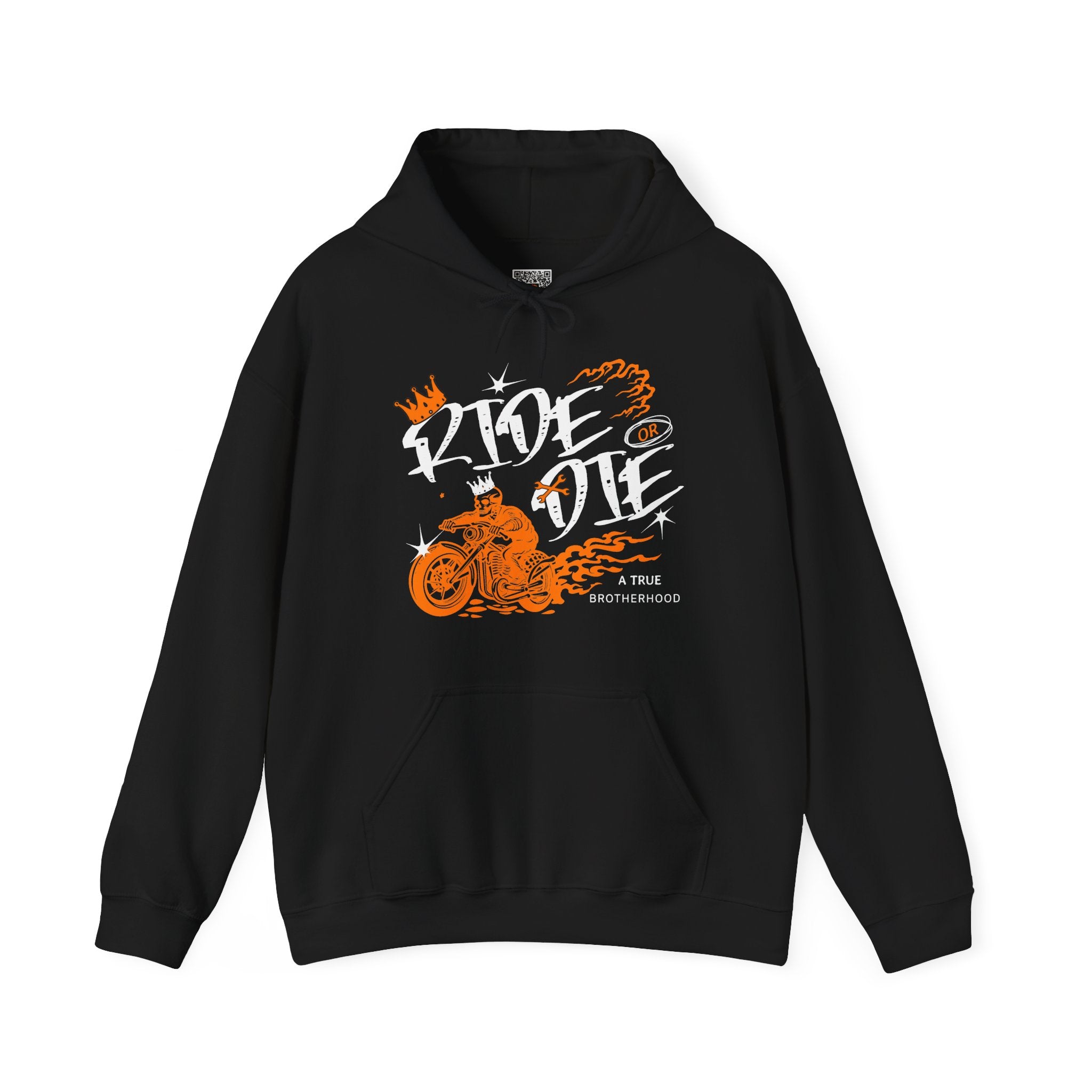 Ride or Die Hoodie | Motorcycle Flames Design | Cr8tive Designs